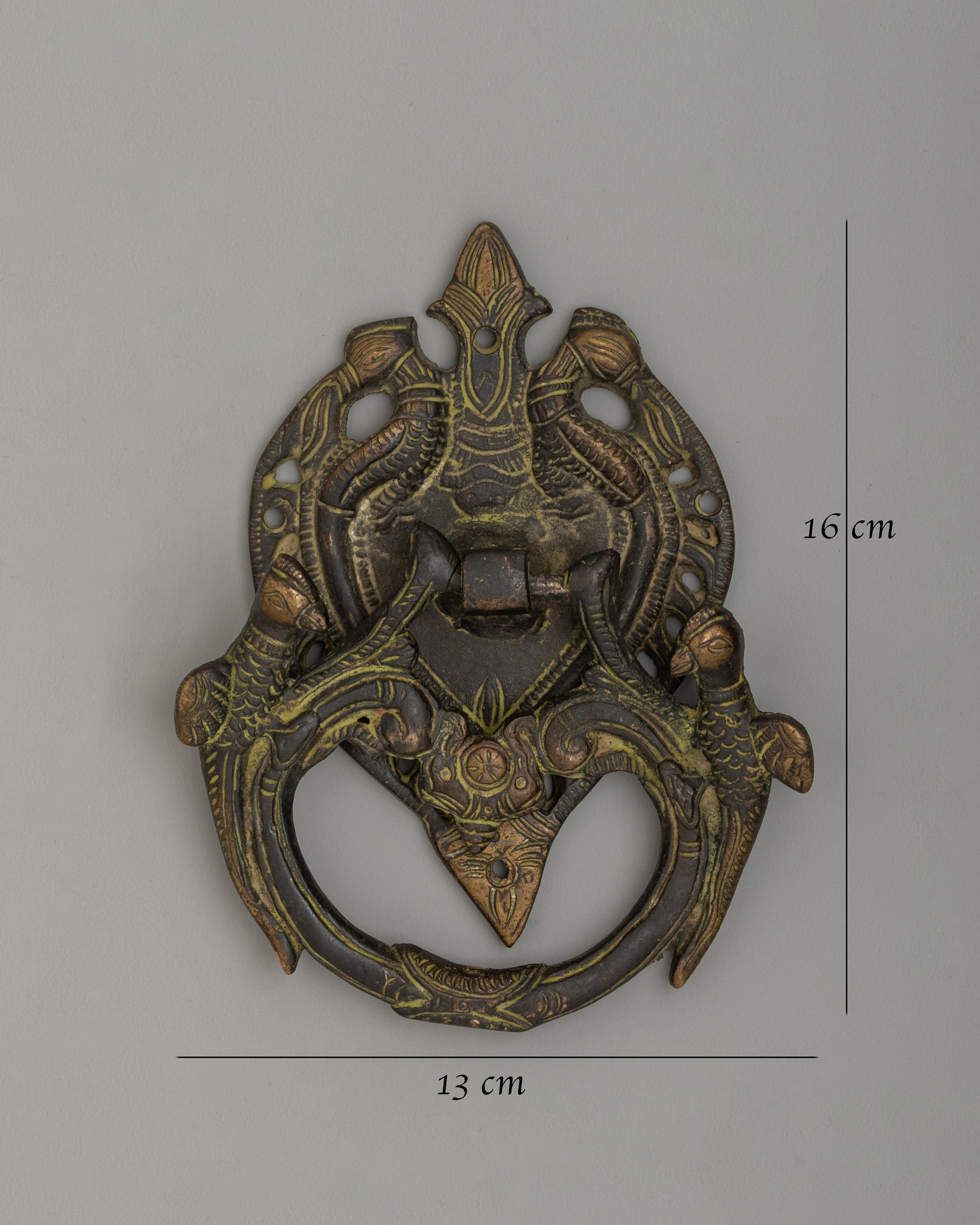 Himalayan Brass Door Knocker | Traditional Decorative Entrance Accent