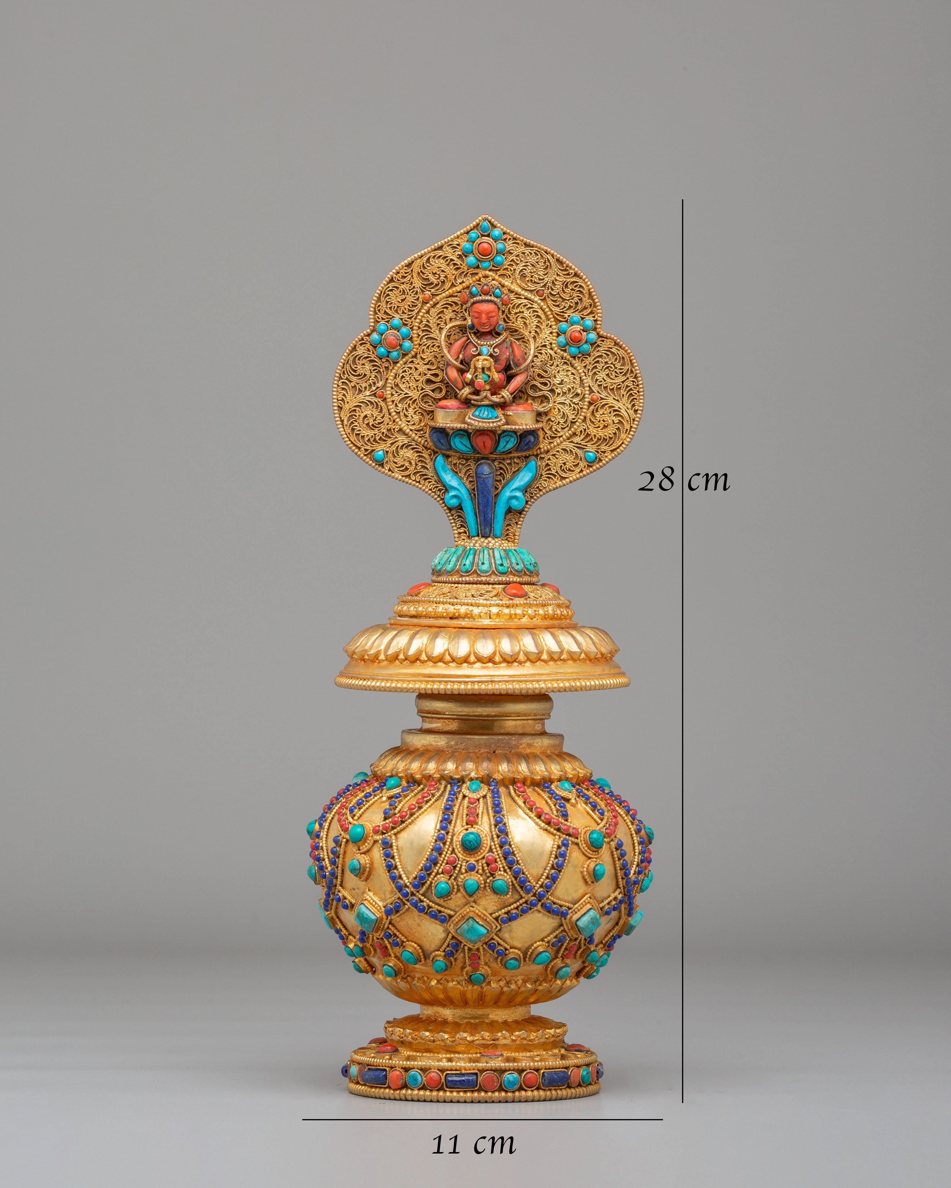 Sacred Amitayus Bhumba | Tibetan Ritual Water Pot