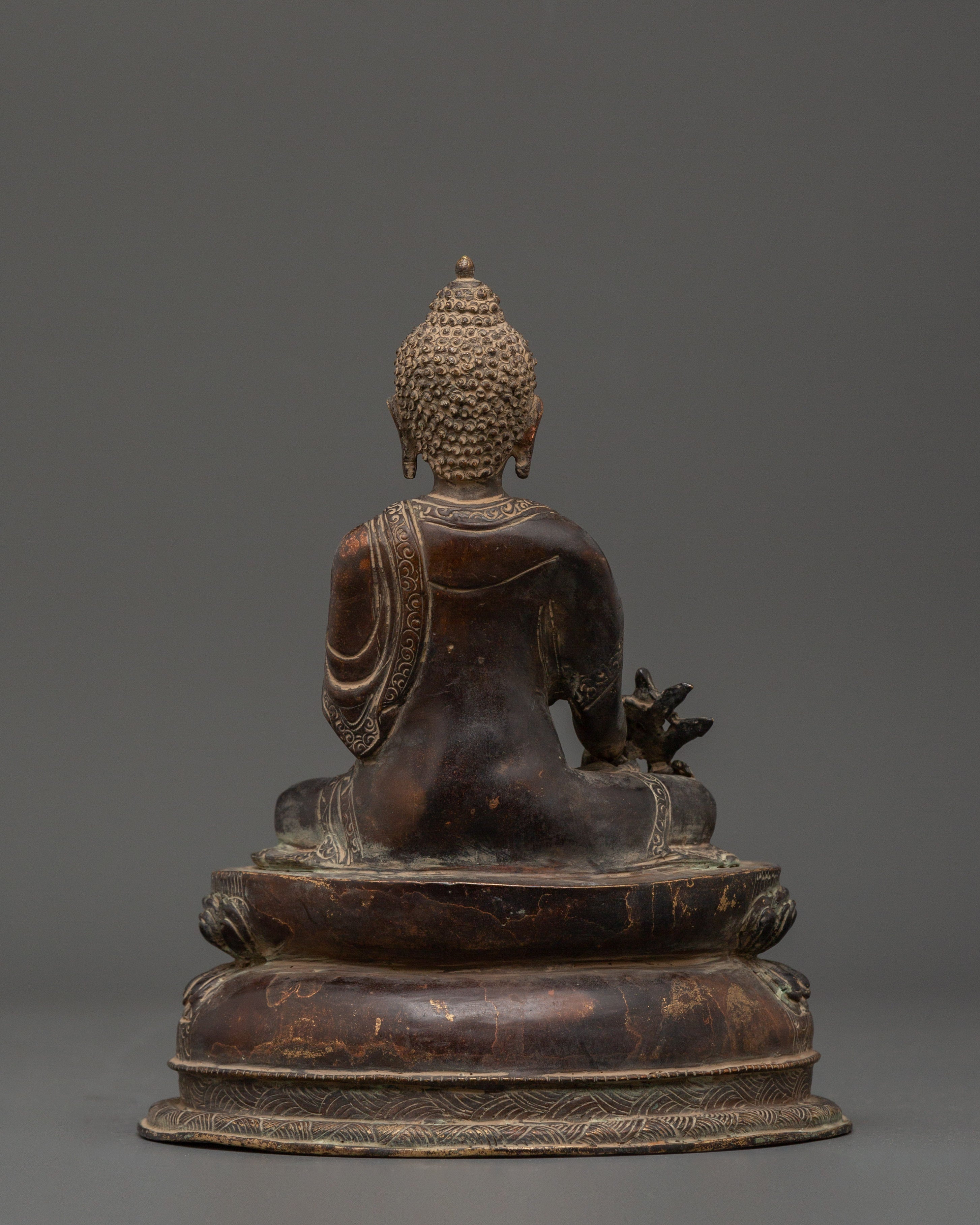 Sacred Statue of Healing Buddha | The Compassionate Healer