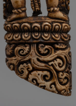 Hand-Carved Mahakala Set | Vajrayana Buddhist Protector Deity