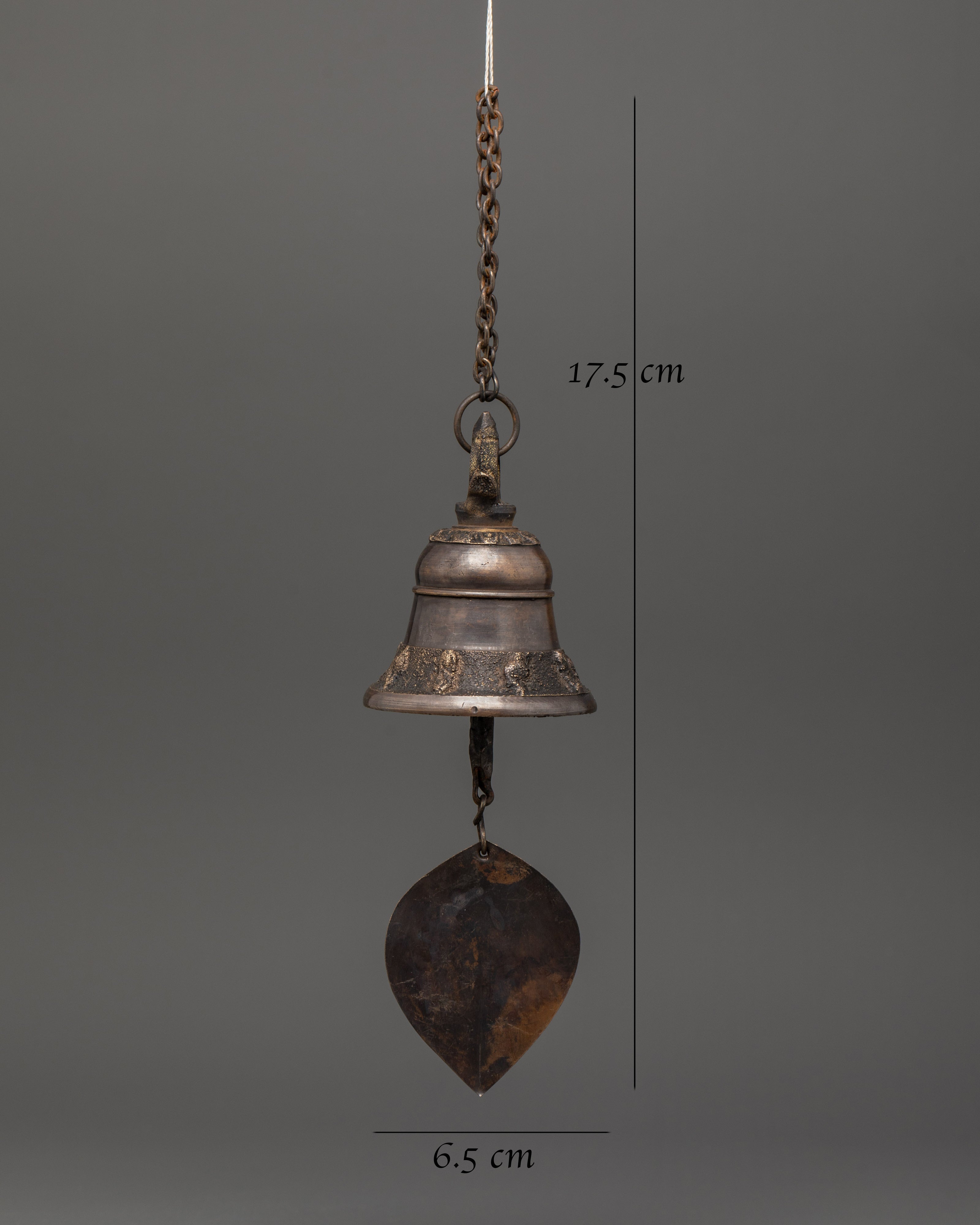 Handmade Decorative Hanging Bell | Bronze Meditation Bell for Rituals