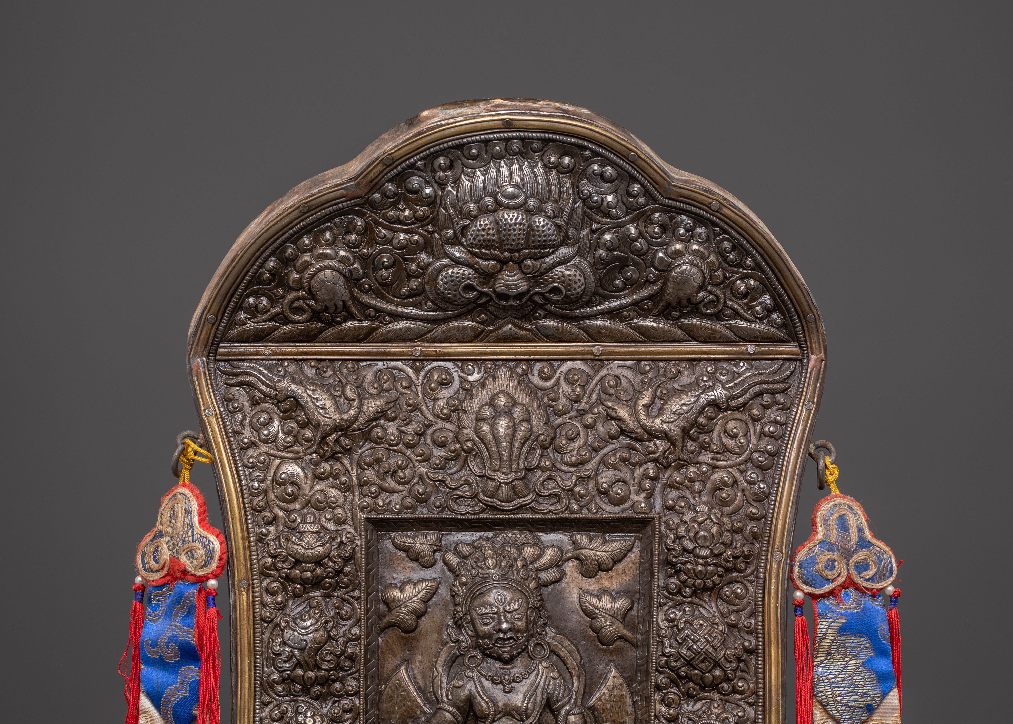 Handcrafted Dzambhala Metal Thangka | Spiritual Tibetan Buddhist Art