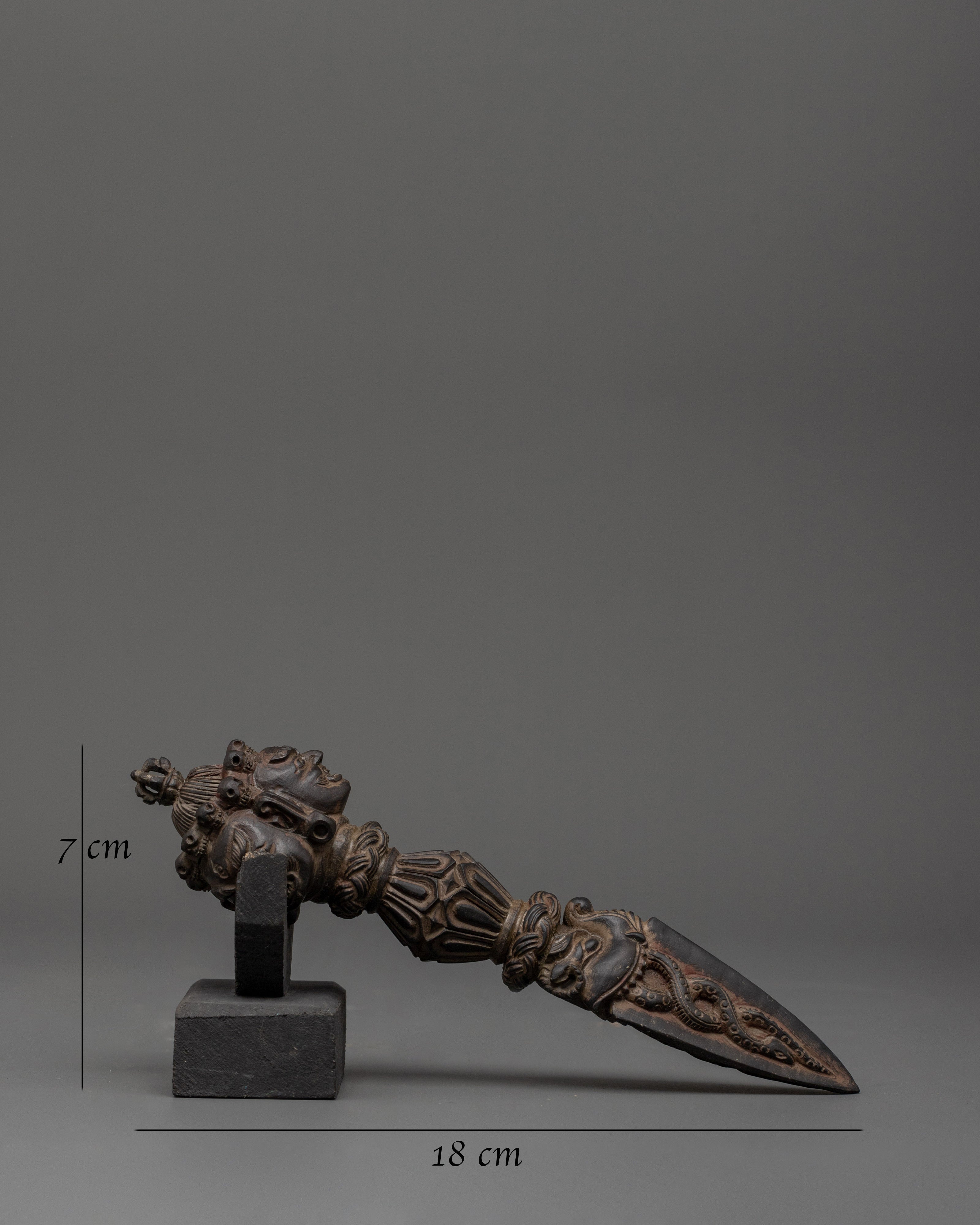 Tibetan Phurba with Stand | Ritual Dagger