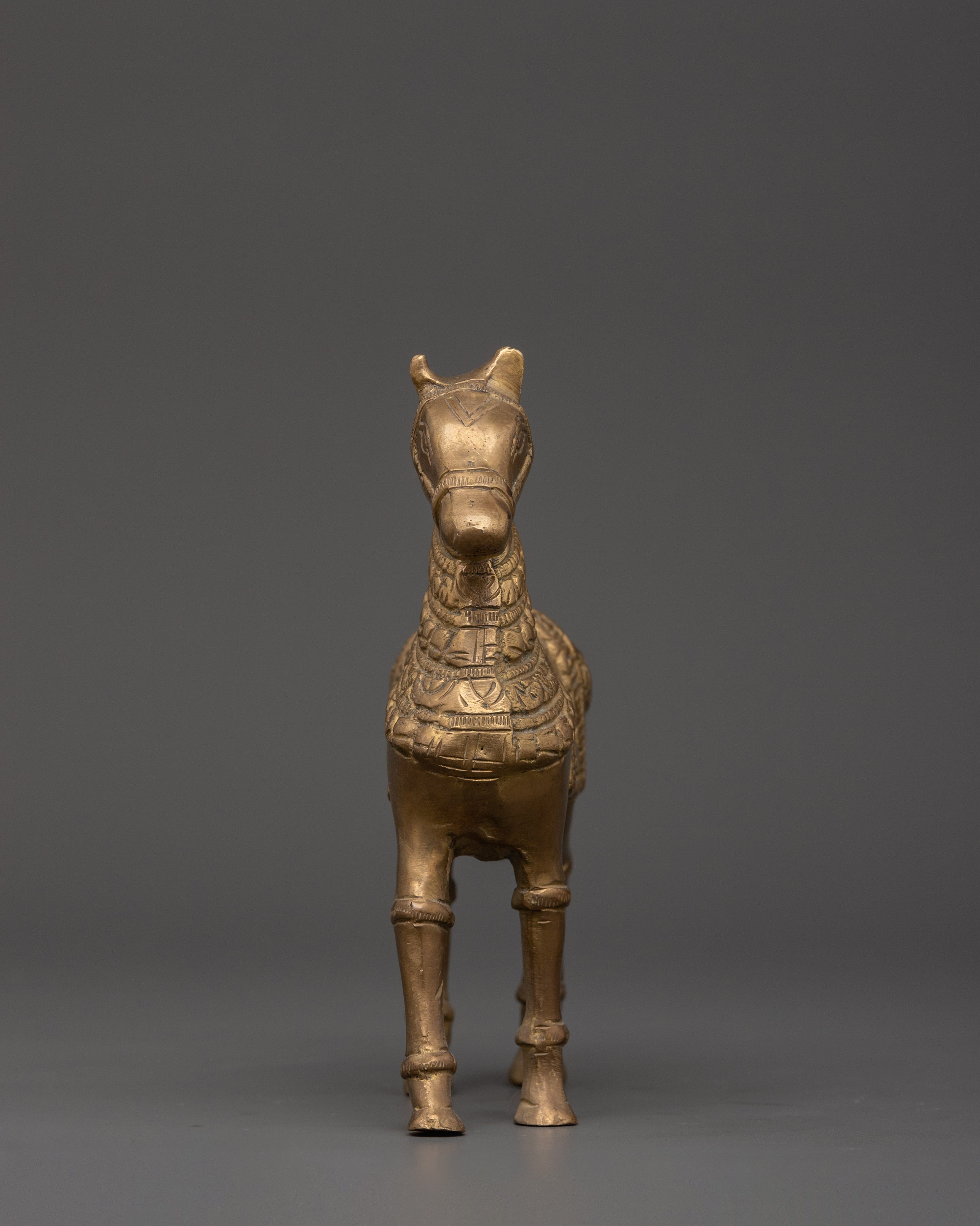 Brass Horse Sculpture for Home Decor | Handcrafted Symbol of Power, Speed & Victory