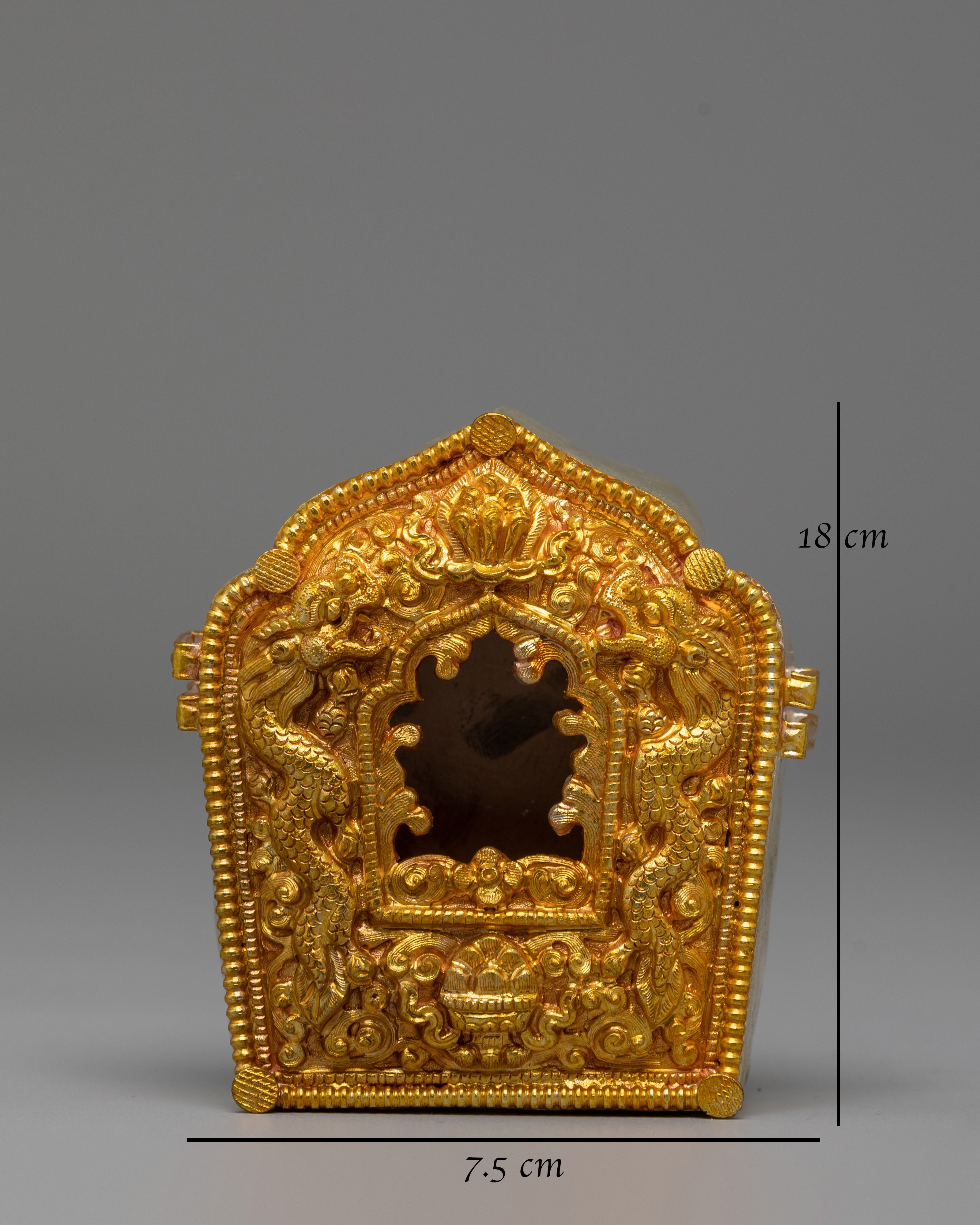 Spiritual Buddhist Amulet Ghau Box | Sacred Tibetan Prayer Box