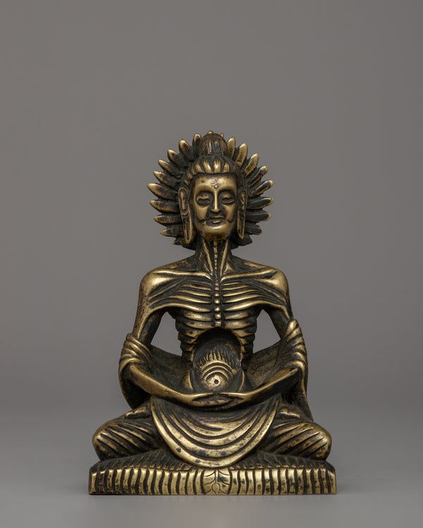 Bronze Fasting Buddha