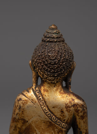 Traditional Sculpture of Amitabha Buddha | Meditation and Spiritual Mindfulness Decor