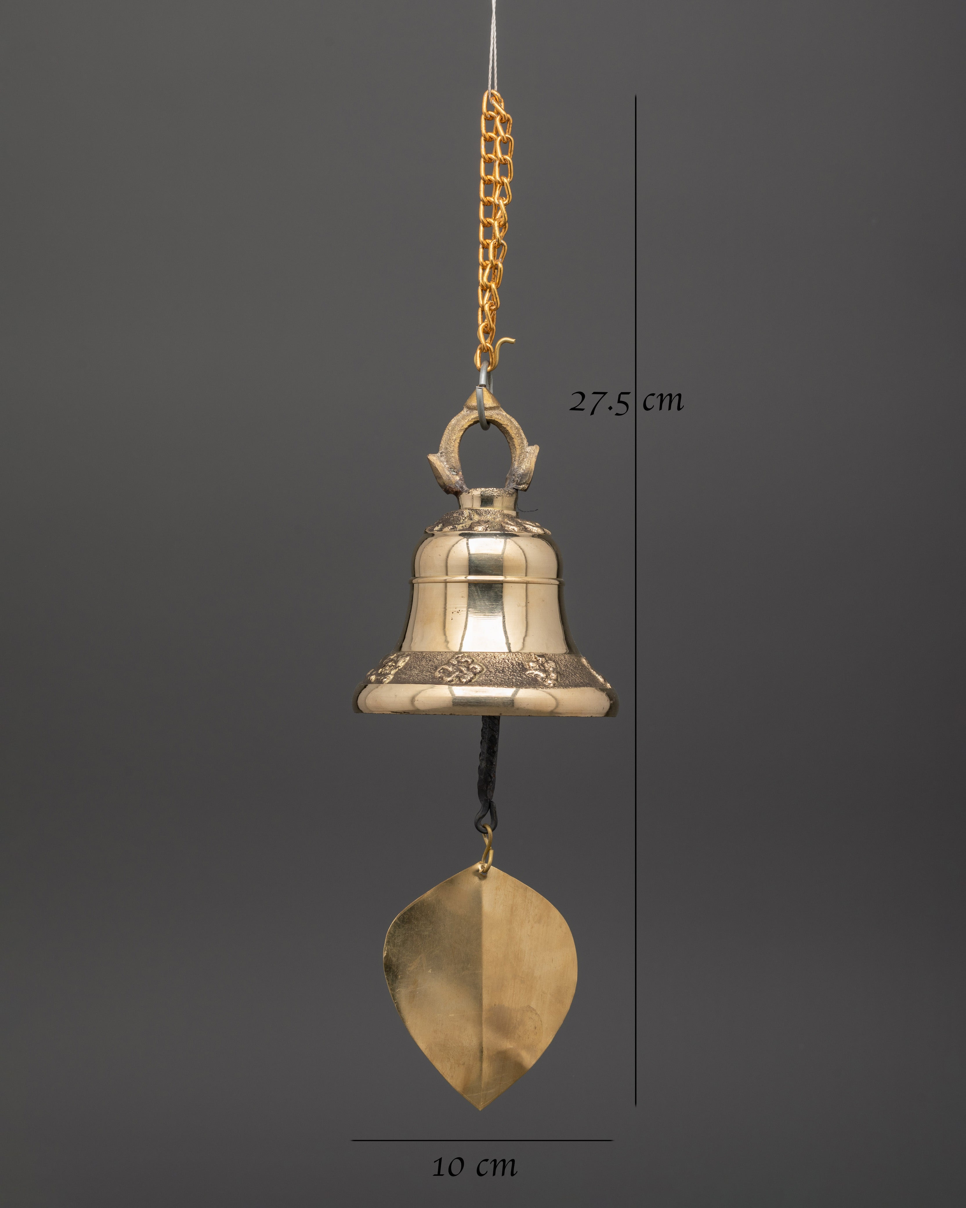Hanging Bell Buddhist Sacred Ceremonial Piece | Bronze Meditation and Ritual Bell