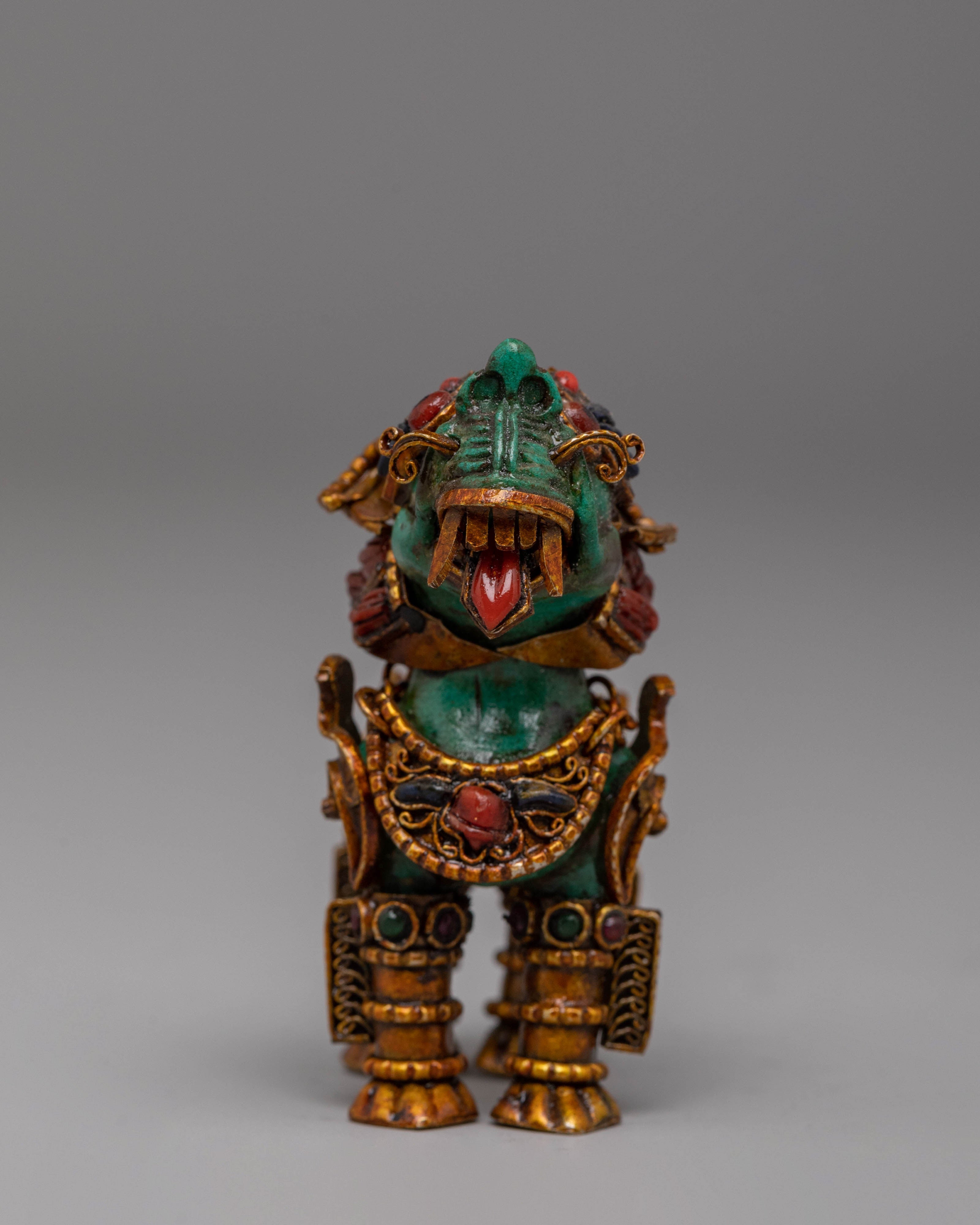 Stupa and Lion Set for Decor | Symbol of Protection