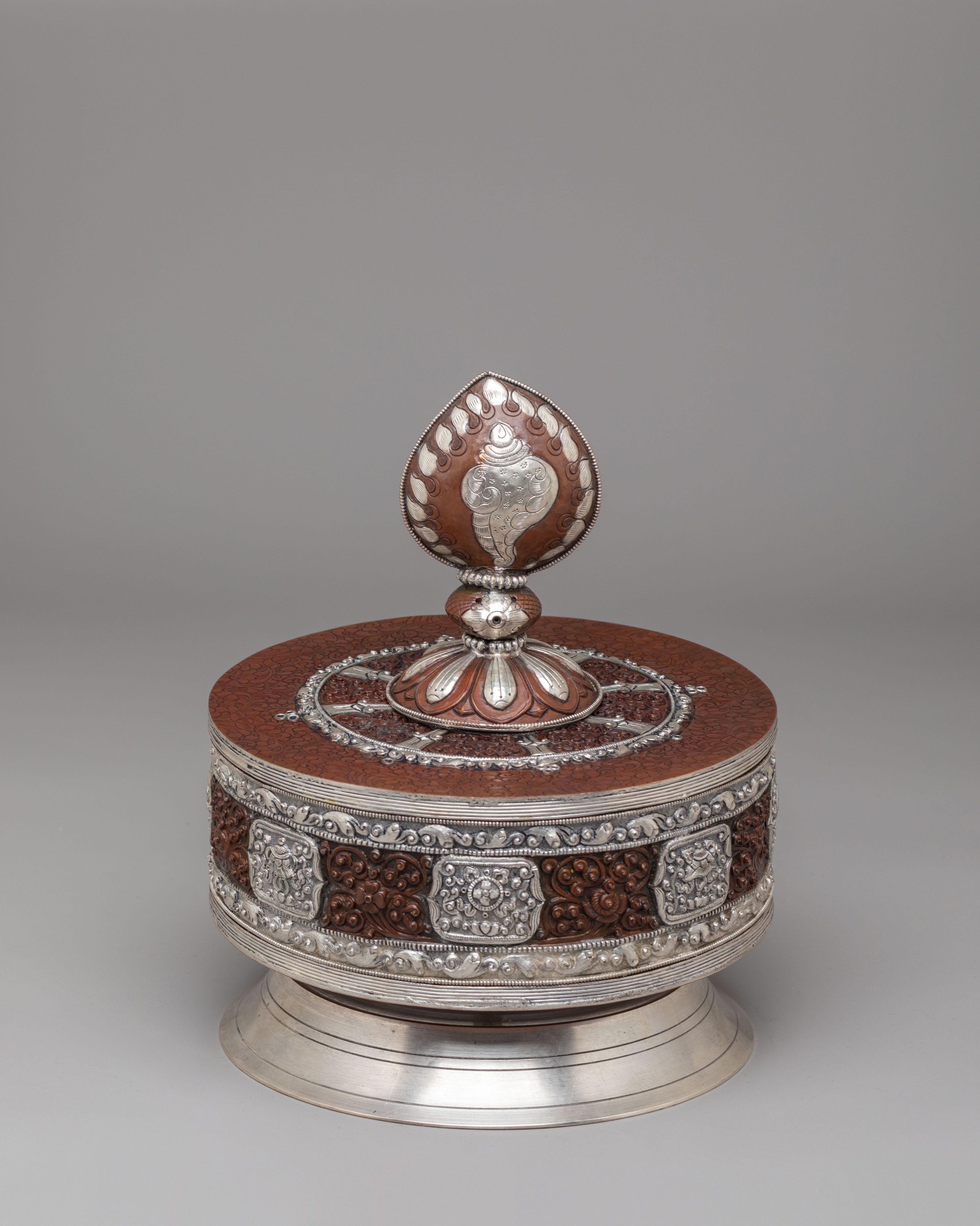 Handmade Buddhist Ritual Prayer Wheel | Tibetan Meditation & Ritual Tool