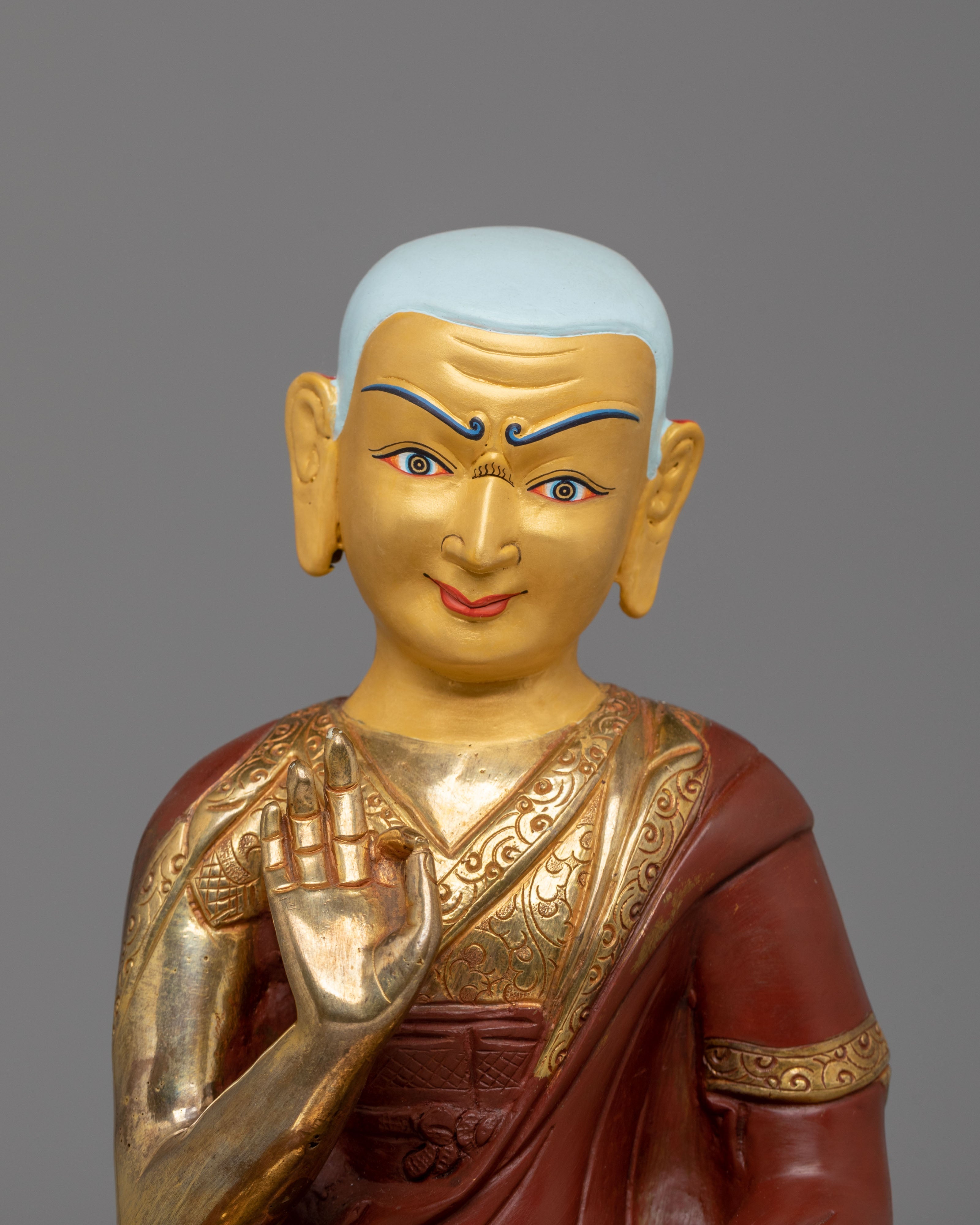 Tsongkhapa Statue Set: The Founders of Gelug School