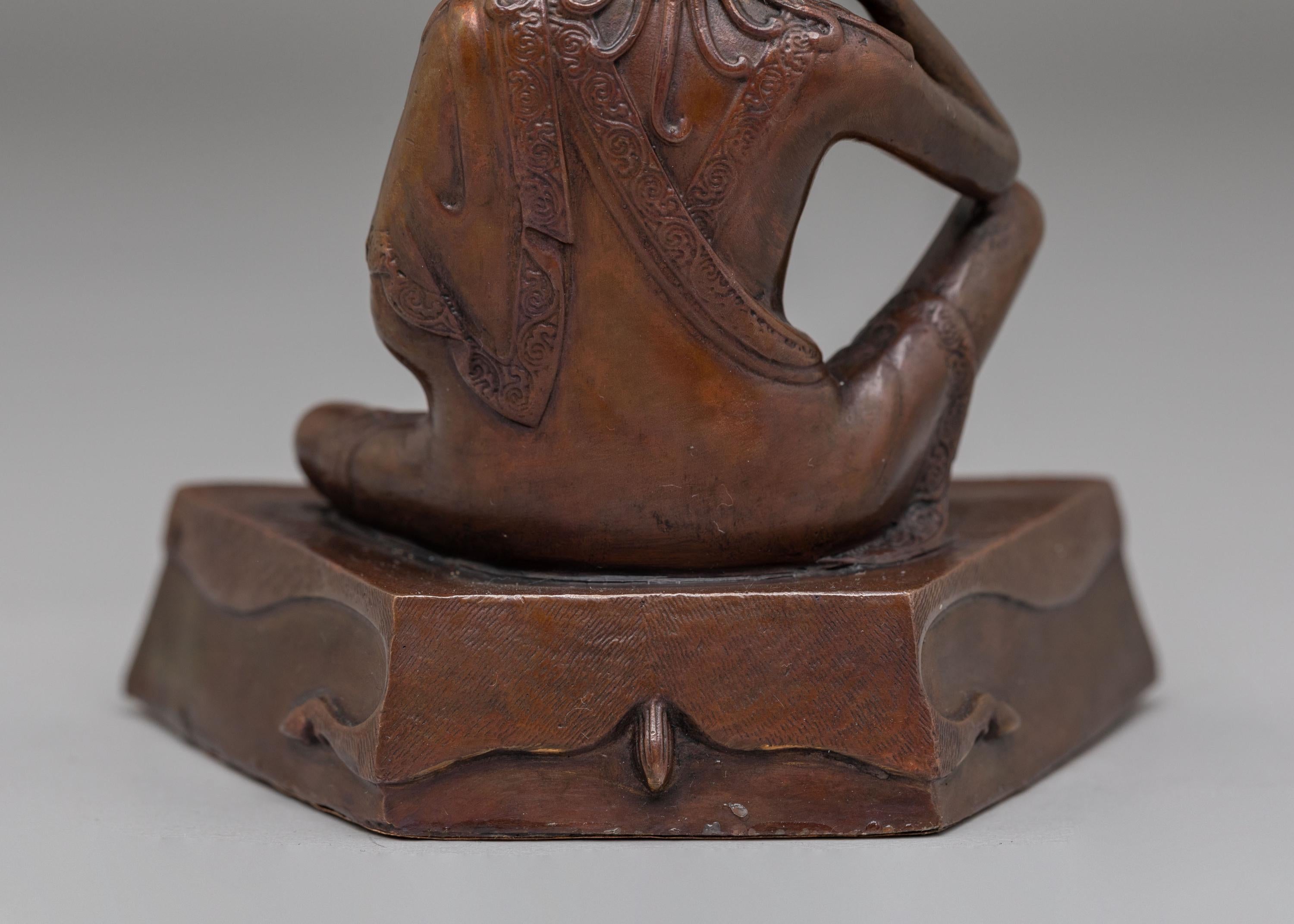 Handmade Milarepa Buddhist Statue | Tibetan Master