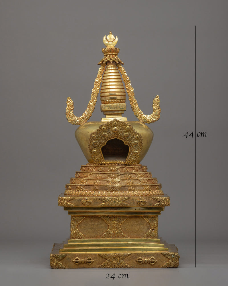 Namgyal Chorten Stupa | Gold-Plated Tibetan Buddhist Shrine