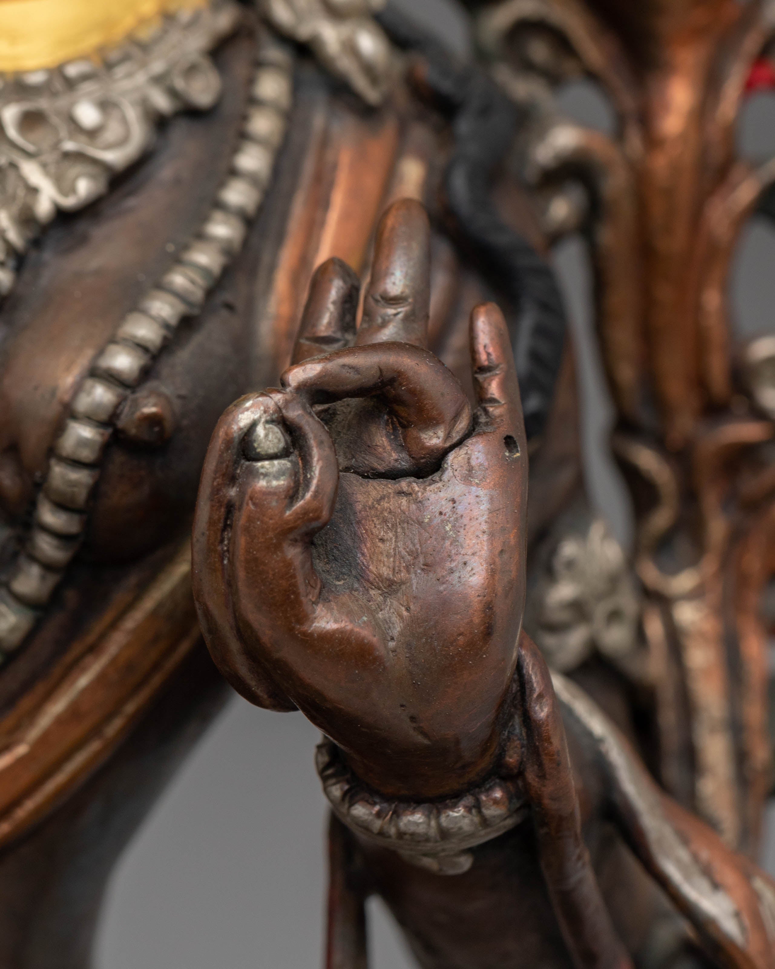 Green Tara Statue Mother of all Buddha | Handcrafted Copper Sculpture