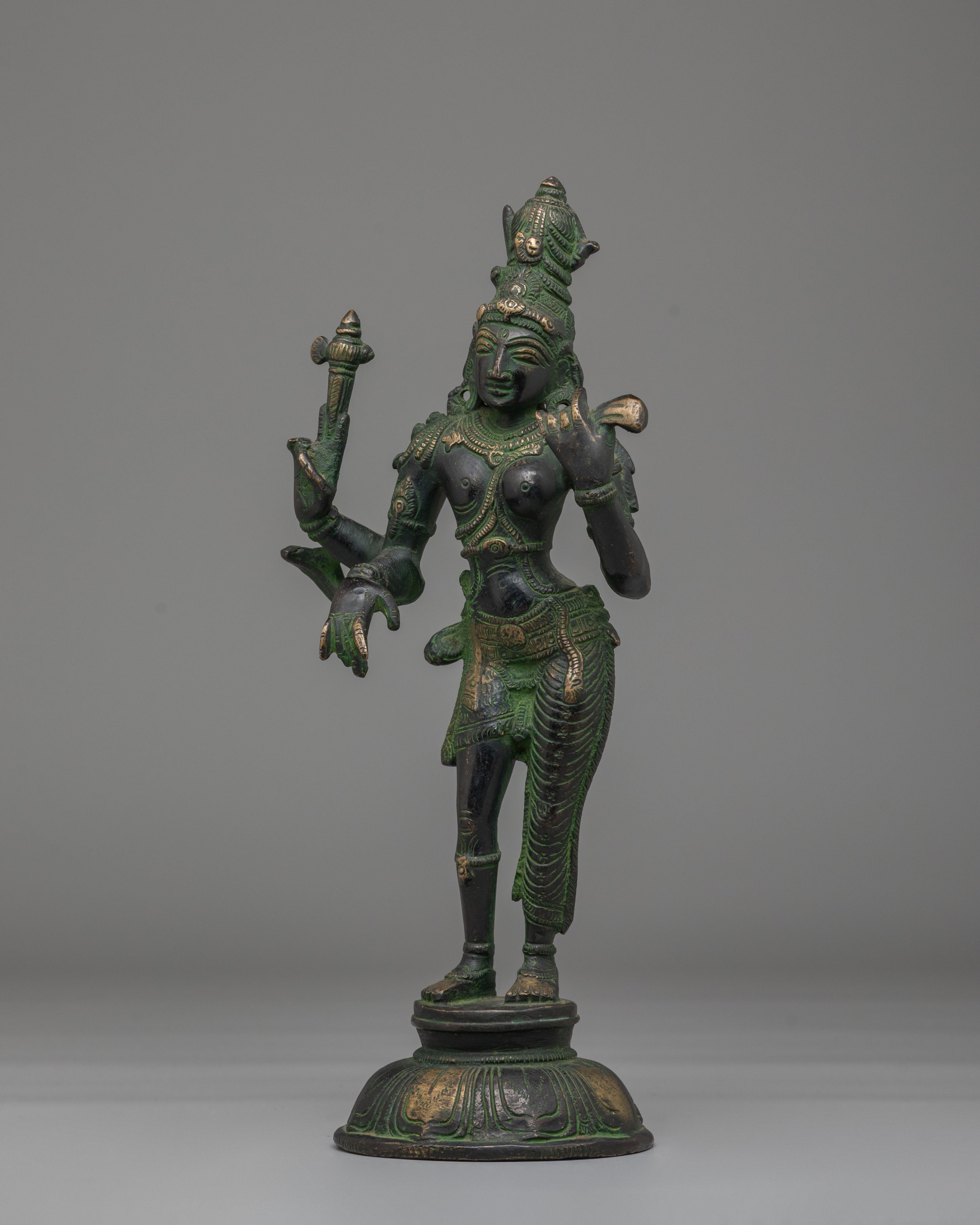 Buddhist Ardhanarishvara Statue | Divine Union of Shiva and Shakti