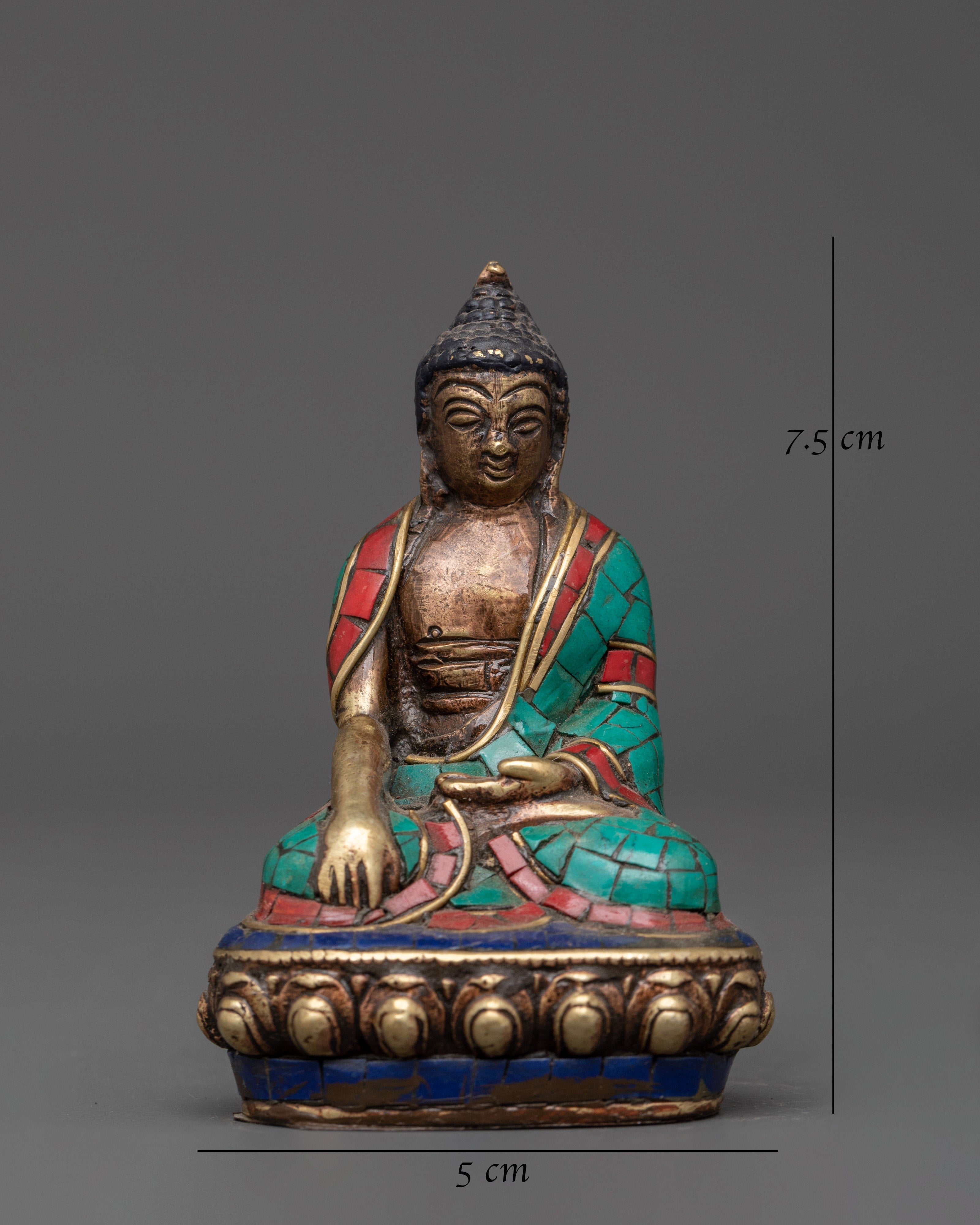 Sacred  Oxidized Copper Shakyamuni Buddha | Spiritual Decor