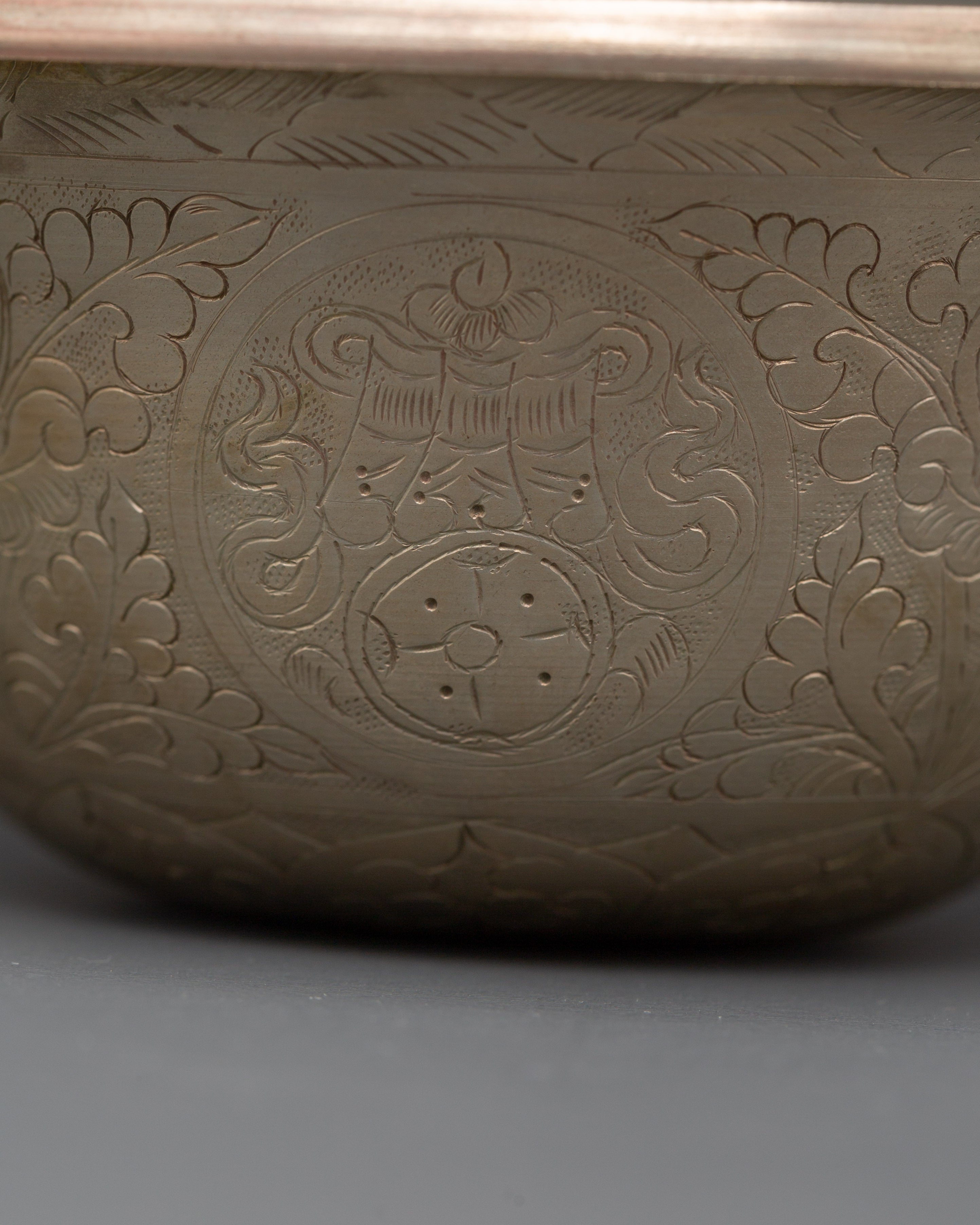 White Metal Offering Bowl Set | Tibetan Ritual Water Bowls