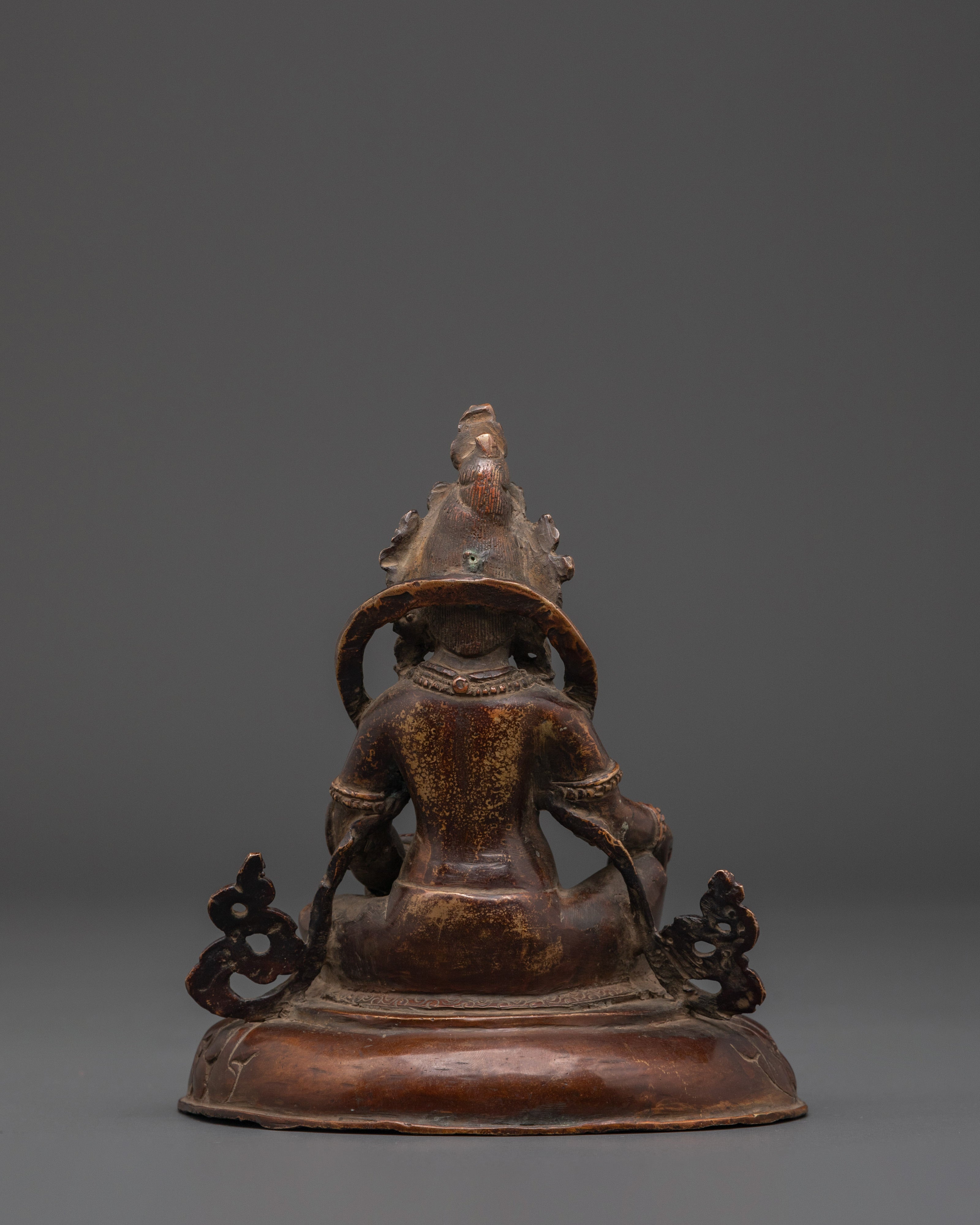 Handcrafted Dzambhala Sculpture | Tibetan Wealth Deity Statue