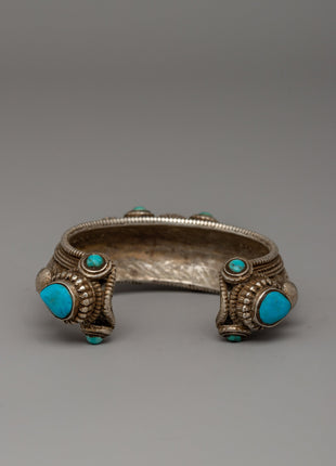 Handcrafted Silver Body Bracelet | Traditional Buddhist Jewelry