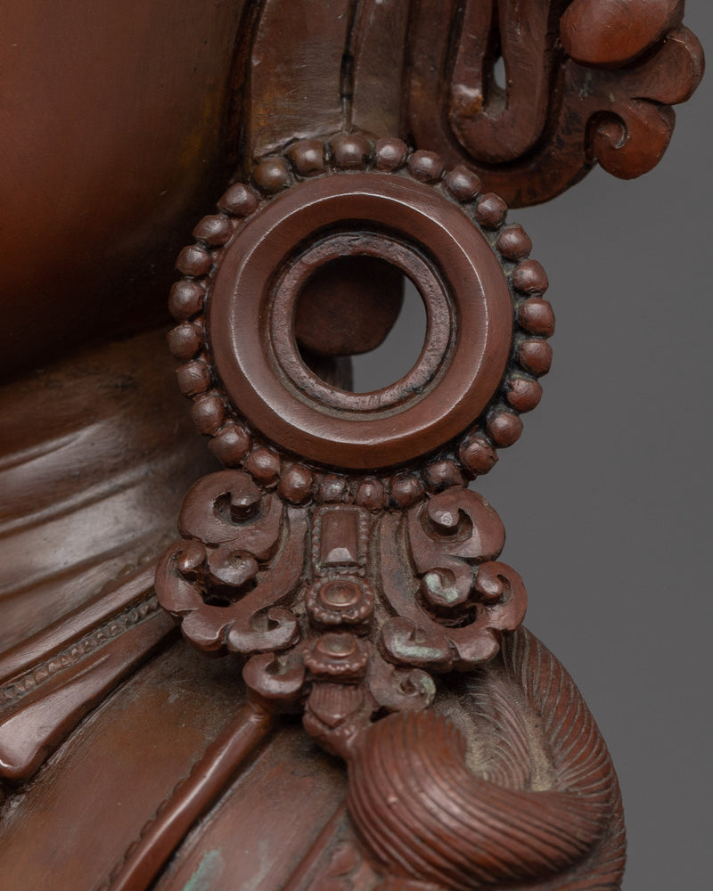 Mantra of Vajrasattva Practice Statue | Traditional Tibetan Hand Carved Artwork Of Vajrasattva