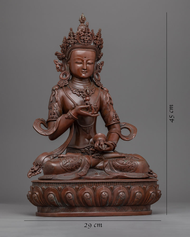 Mantra of Vajrasattva Practice Statue | Traditional Tibetan Hand Carved Artwork Of Vajrasattva