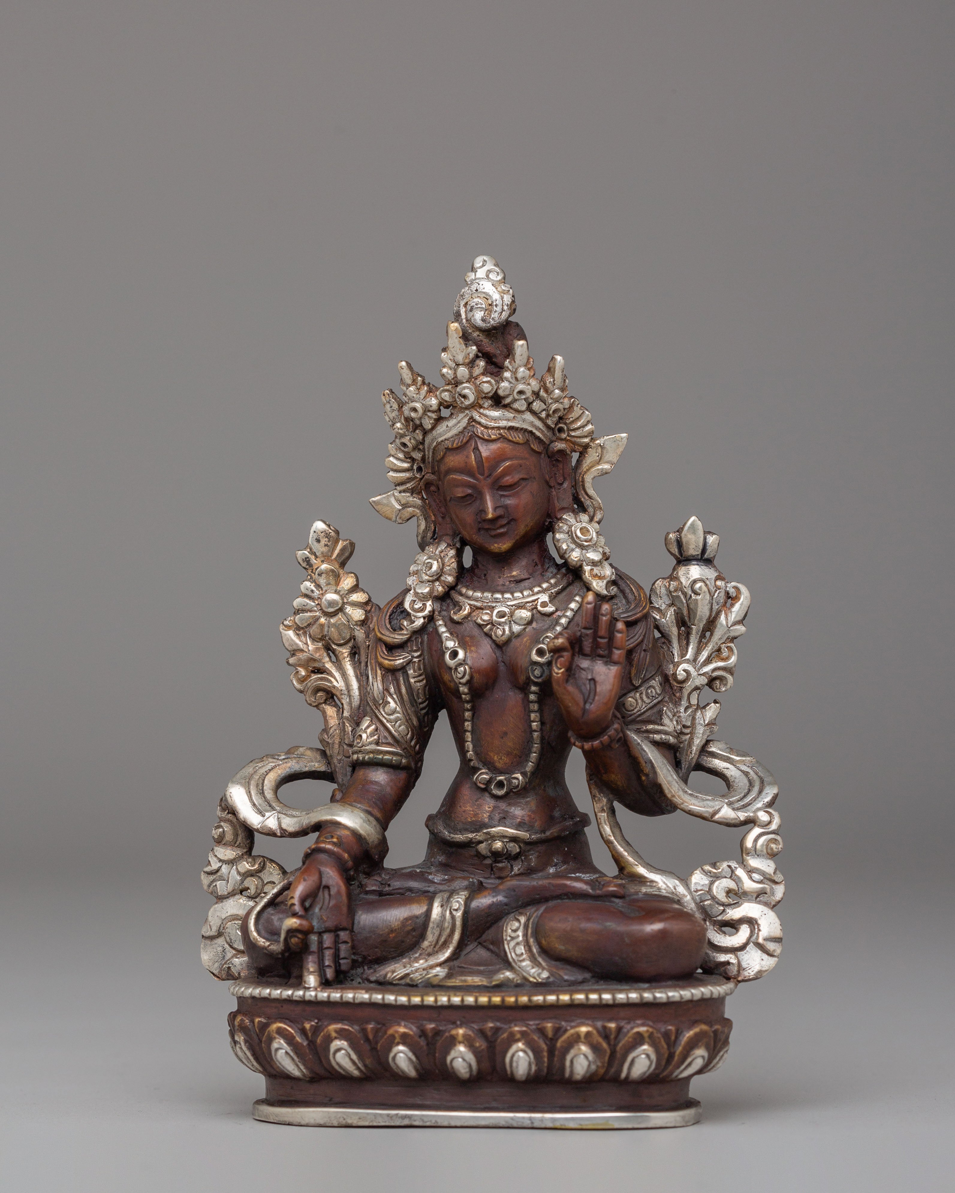 Handcrafted Statue of White Tara | Tibetan Buddhist Goddess