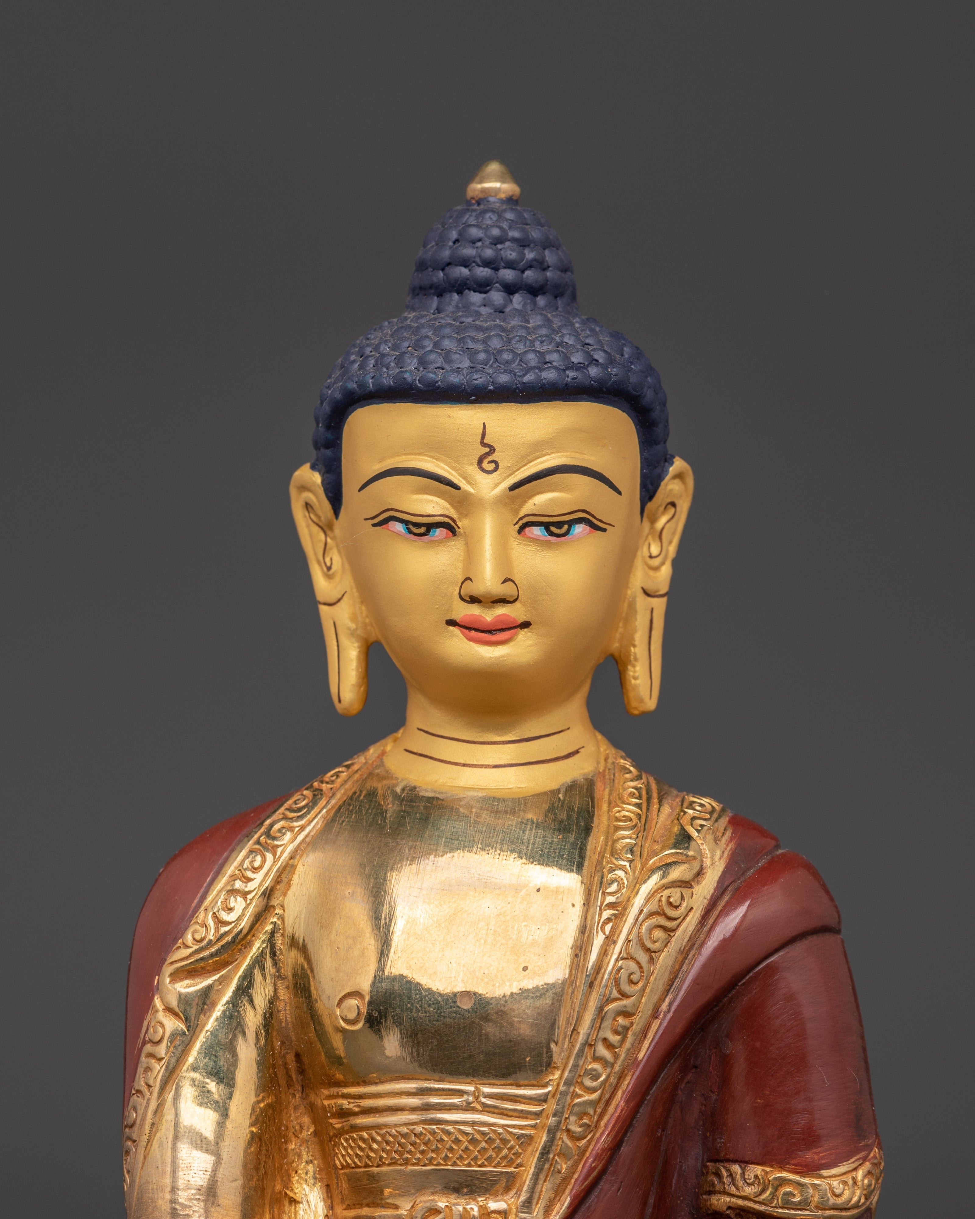 Buddhist Ghau Box with Shakyamuni Buddha |  Spiritual Protection and Meditation