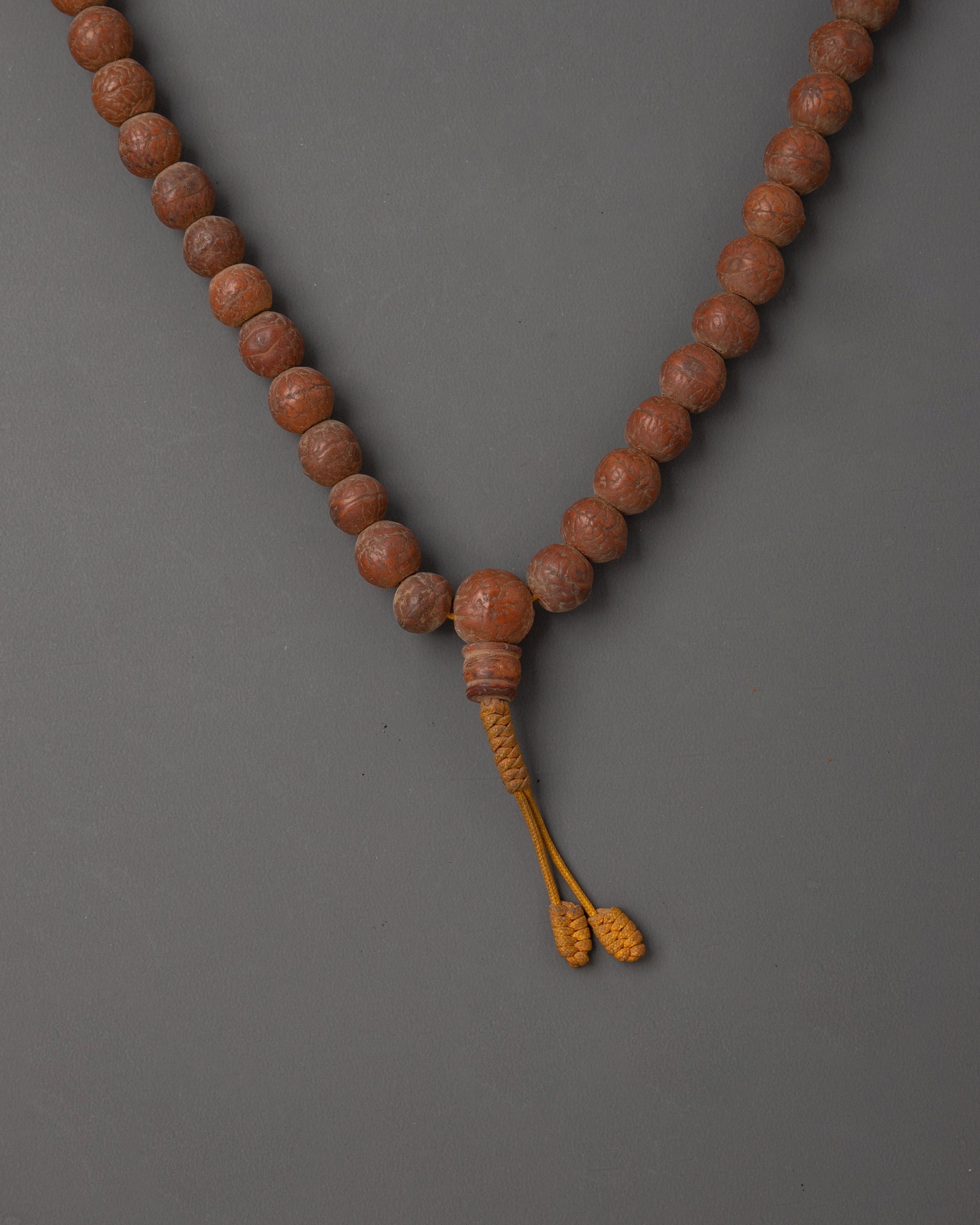 Wood Mala Bead Necklace | Himalayan Craft