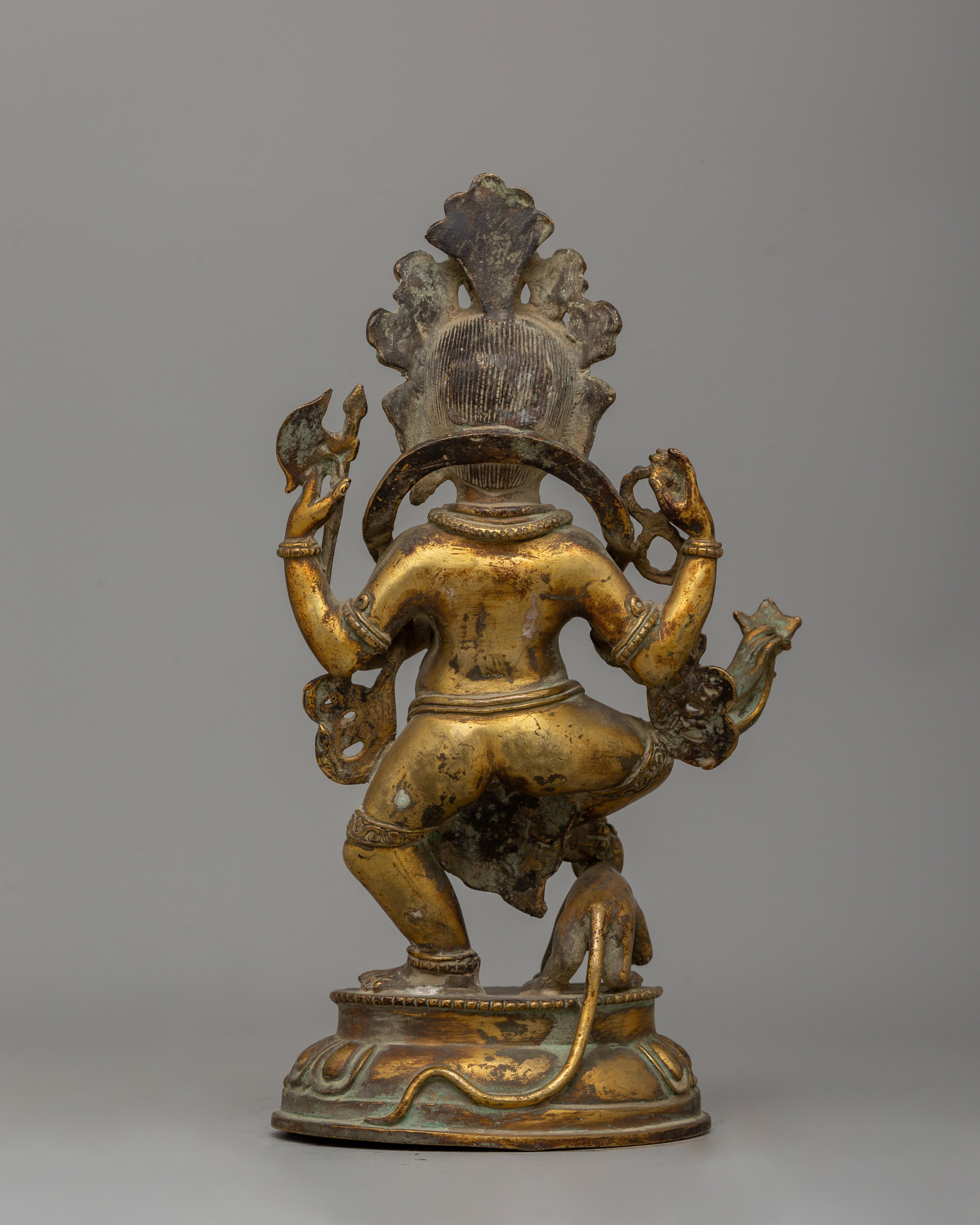 Gold Plated Standing Ganesh Statue | The Sacred Remover of Obstacles