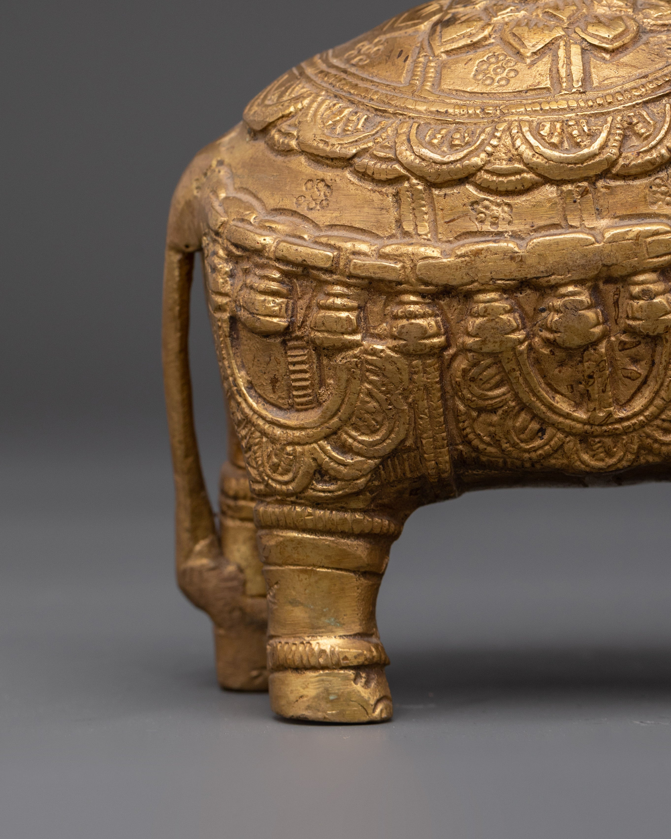 Decorative Elephant Statue | Handmade Brass Elephant Figurine for Home Decor