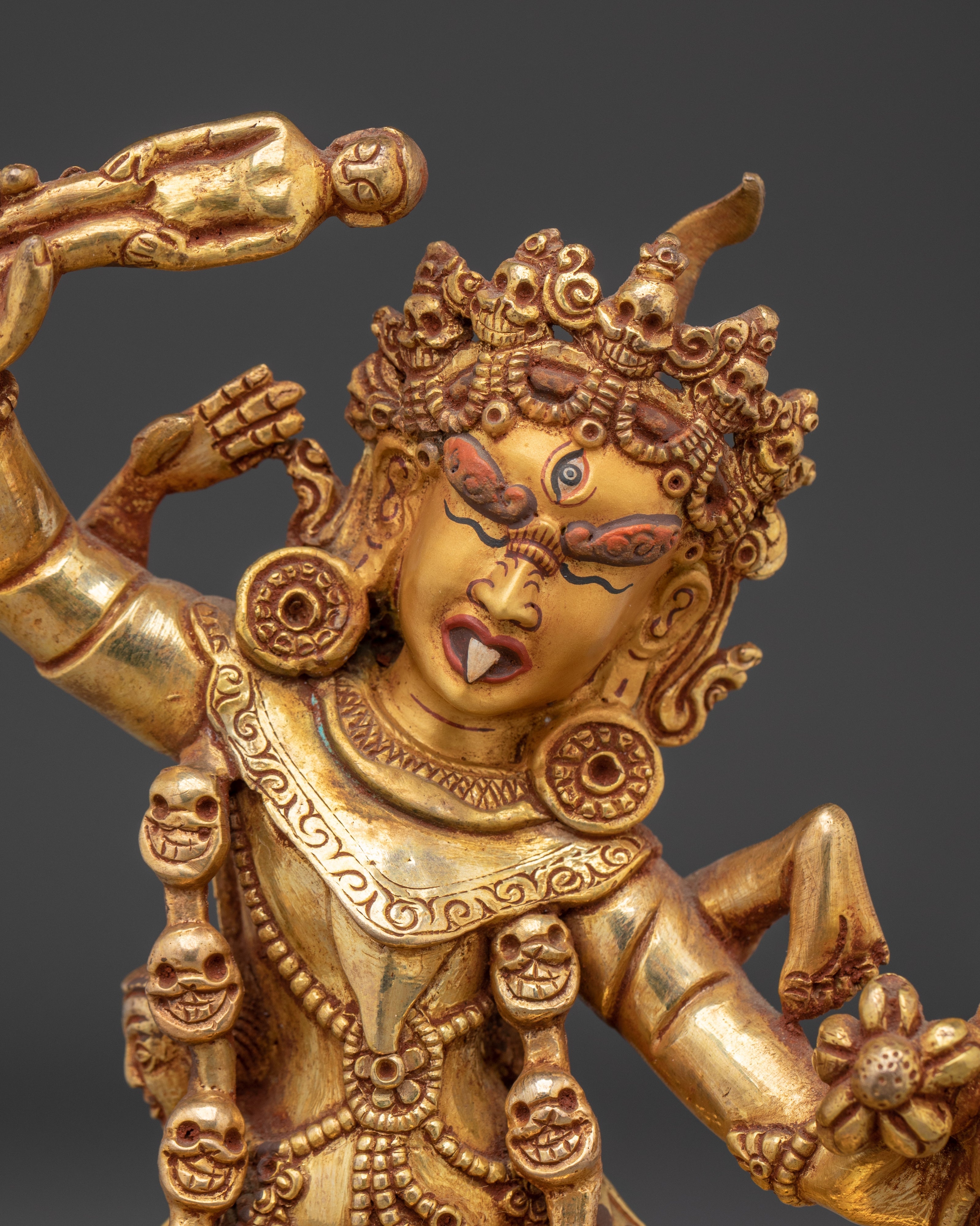 Handcrafted Ekajati Statue | Tibetan Buddhist Protector Deity