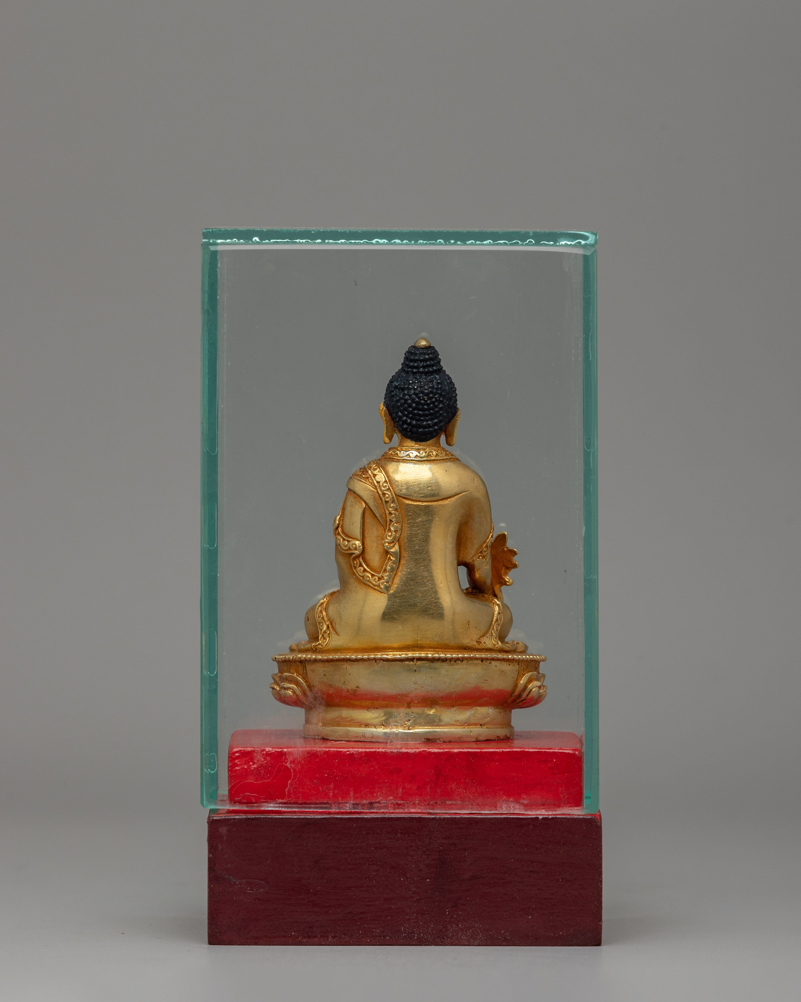 Gold-Plated Medicine Buddha | Copper & Gold-Plated Statue