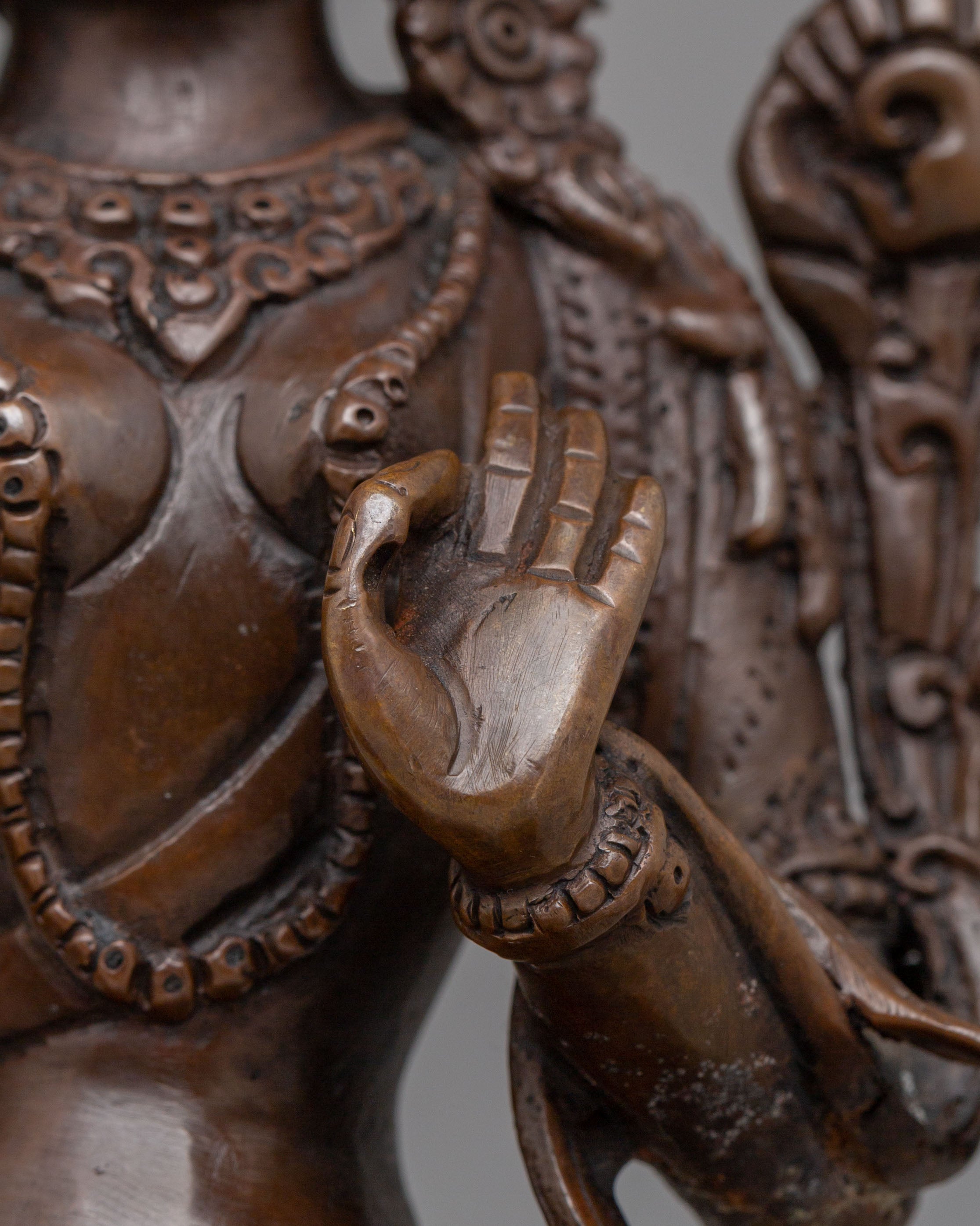 Sita Tara Statue Himalayan Spiritual Art | White Tara Statue