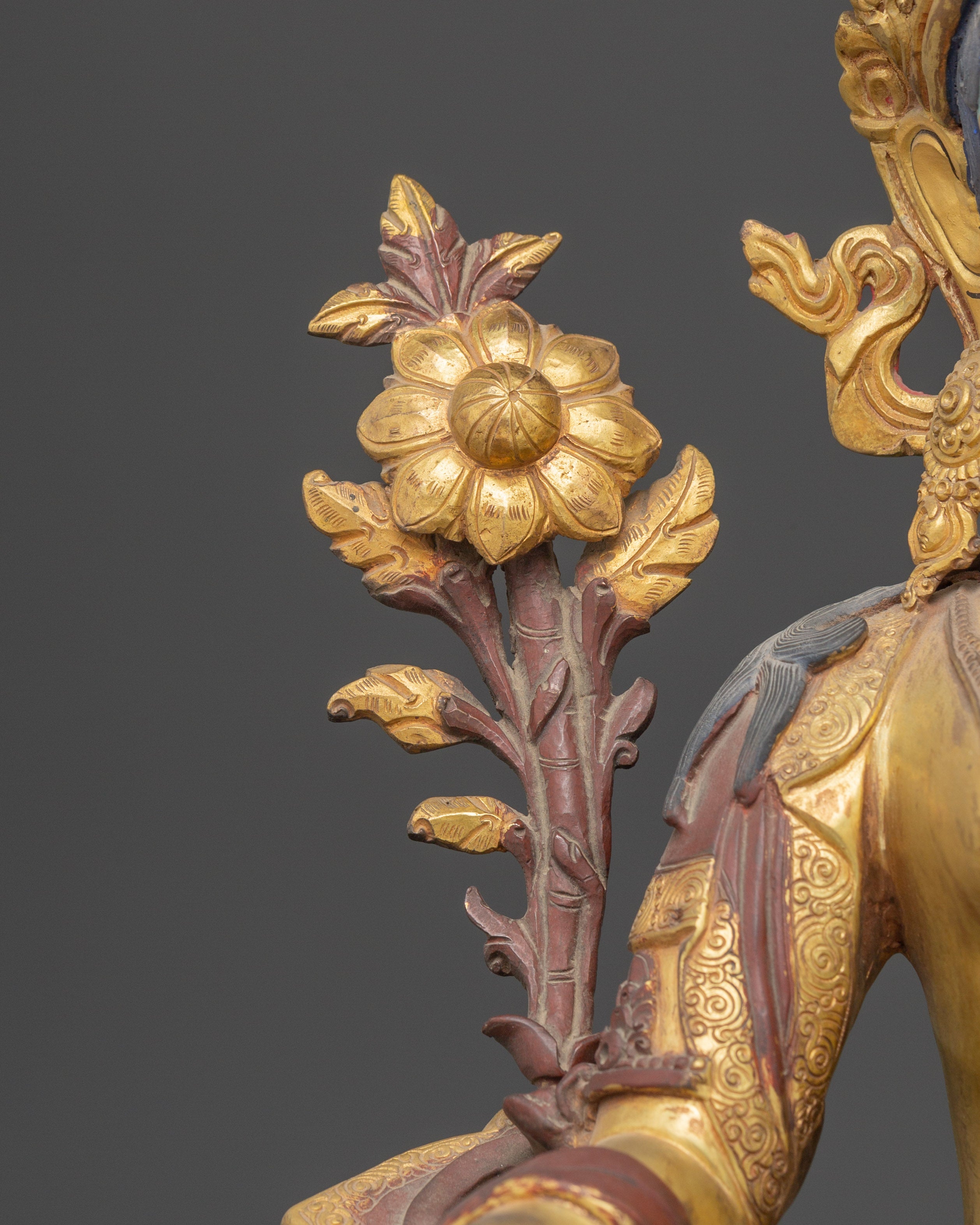 Compassionate Goddess Green Tara Statue | Shyama Tara Sculpture