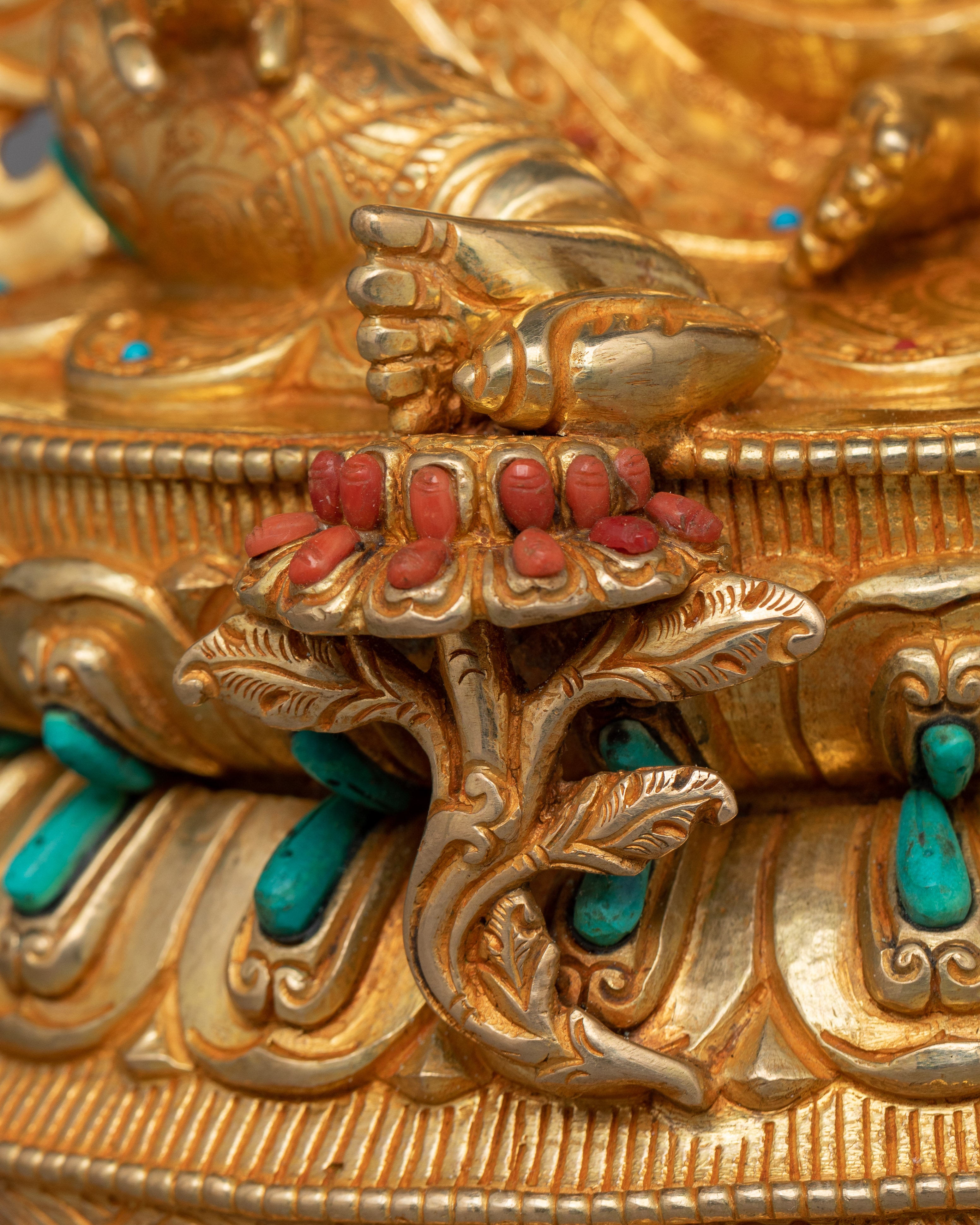 Dzambhala Dharma Decor Statue For Spiritual Abundance | The Buddhist Deity of Prosperity