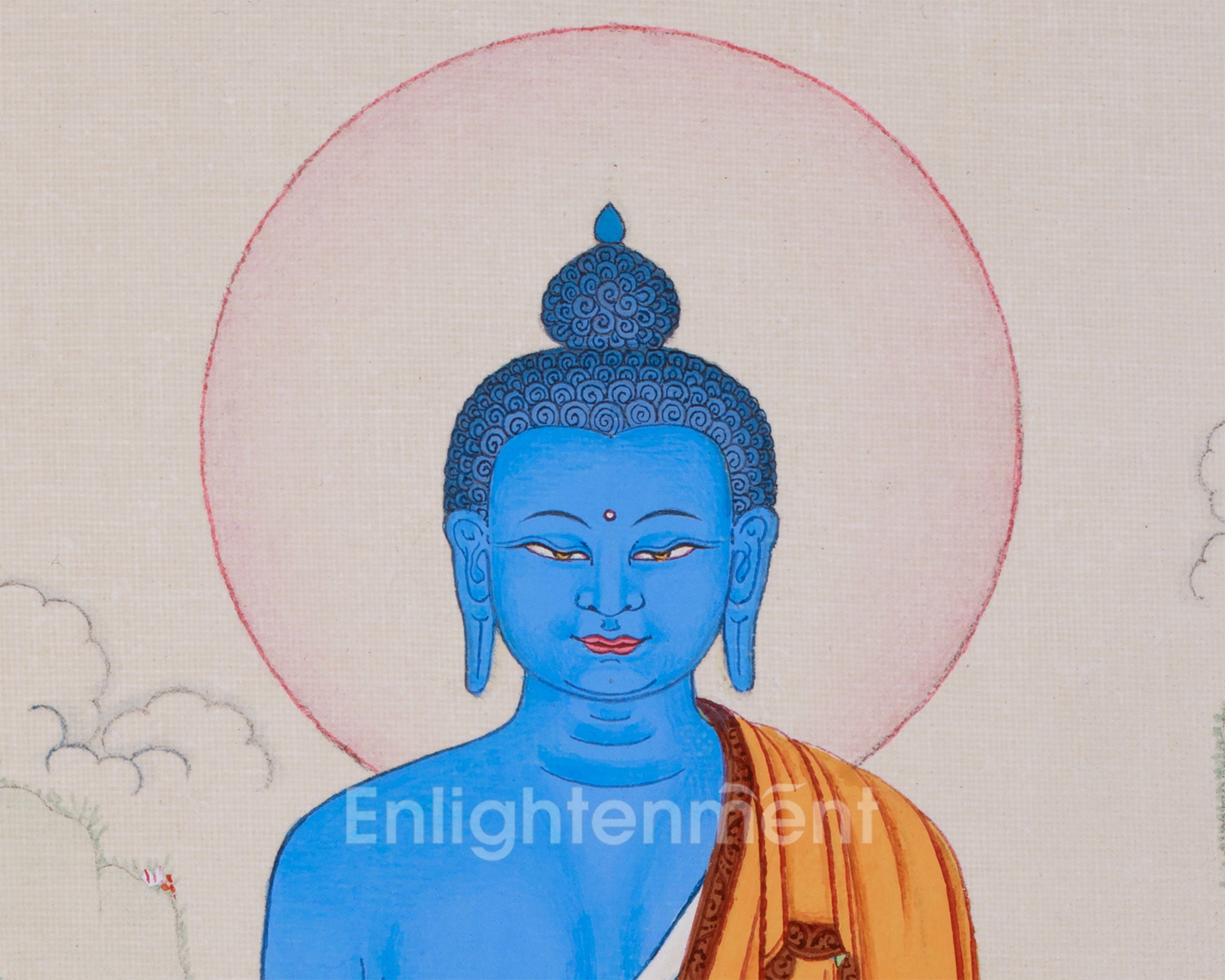 Small Medicine Buddha Thangka | Supreme Healer & Protector