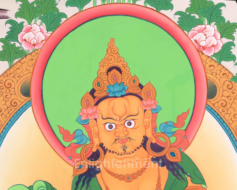 5 Dzambhala Thangka Painting | Lords Of Wealth | Art For Wealth and Abundance