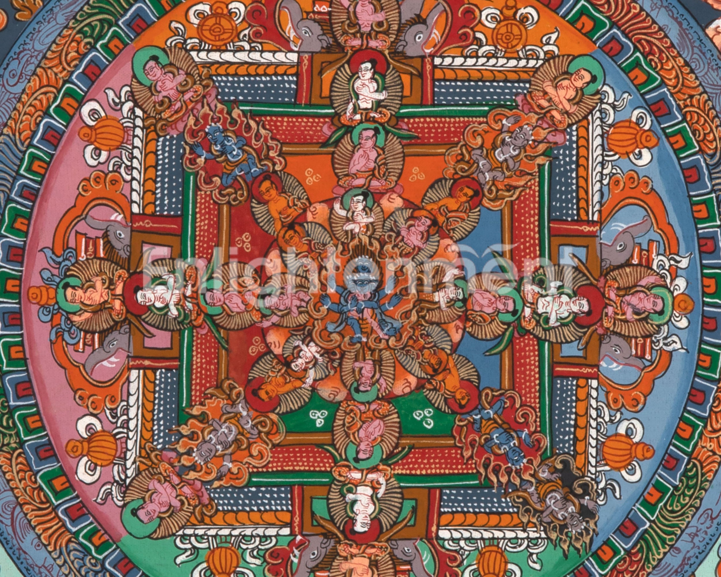 Heruka Mandala Thangka Painting | Symbol of Transformation and Enlightenment