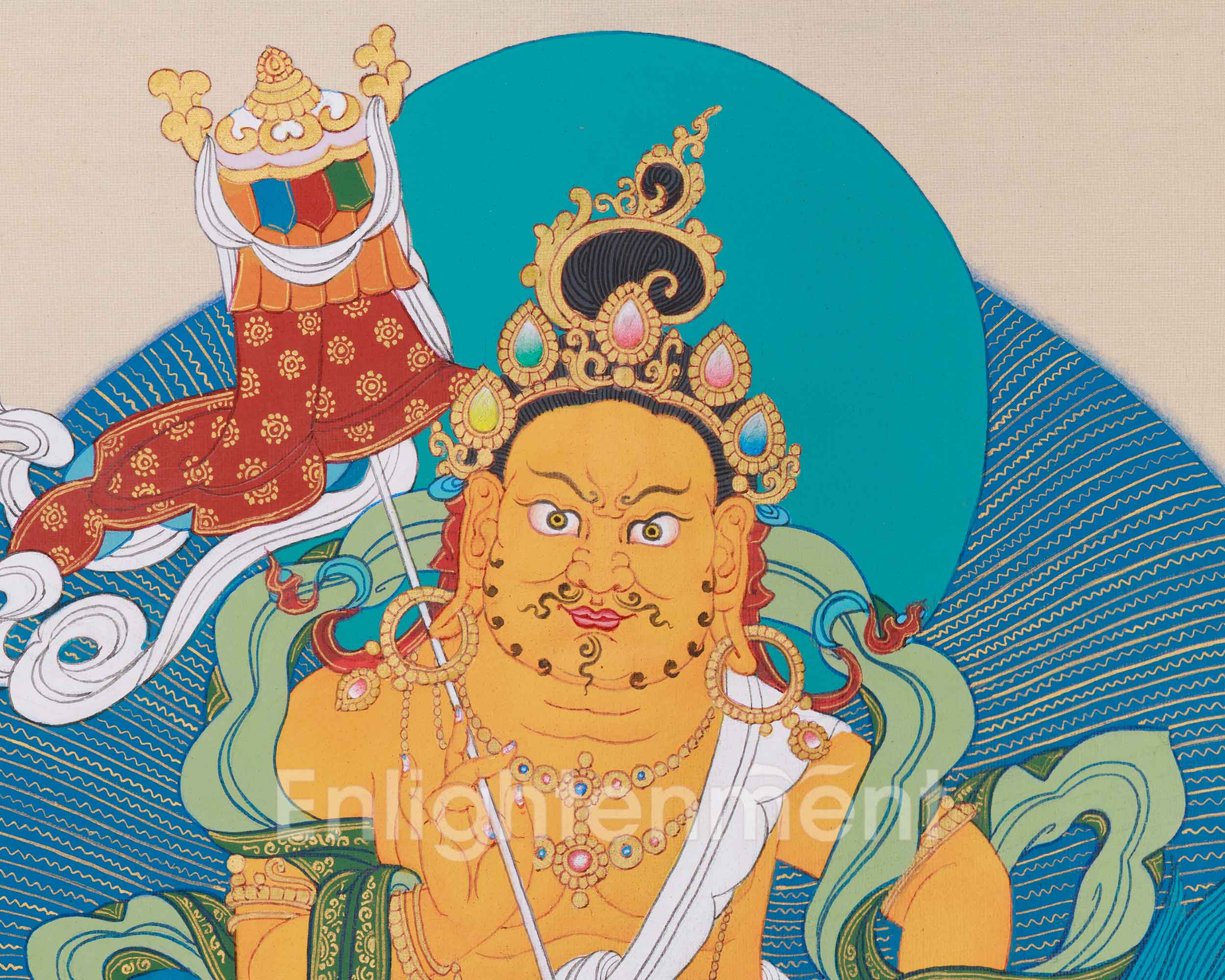 Namtoshe With Dzambhala and Vasudhara | Symbol of Wealth, Prosperity & Protection