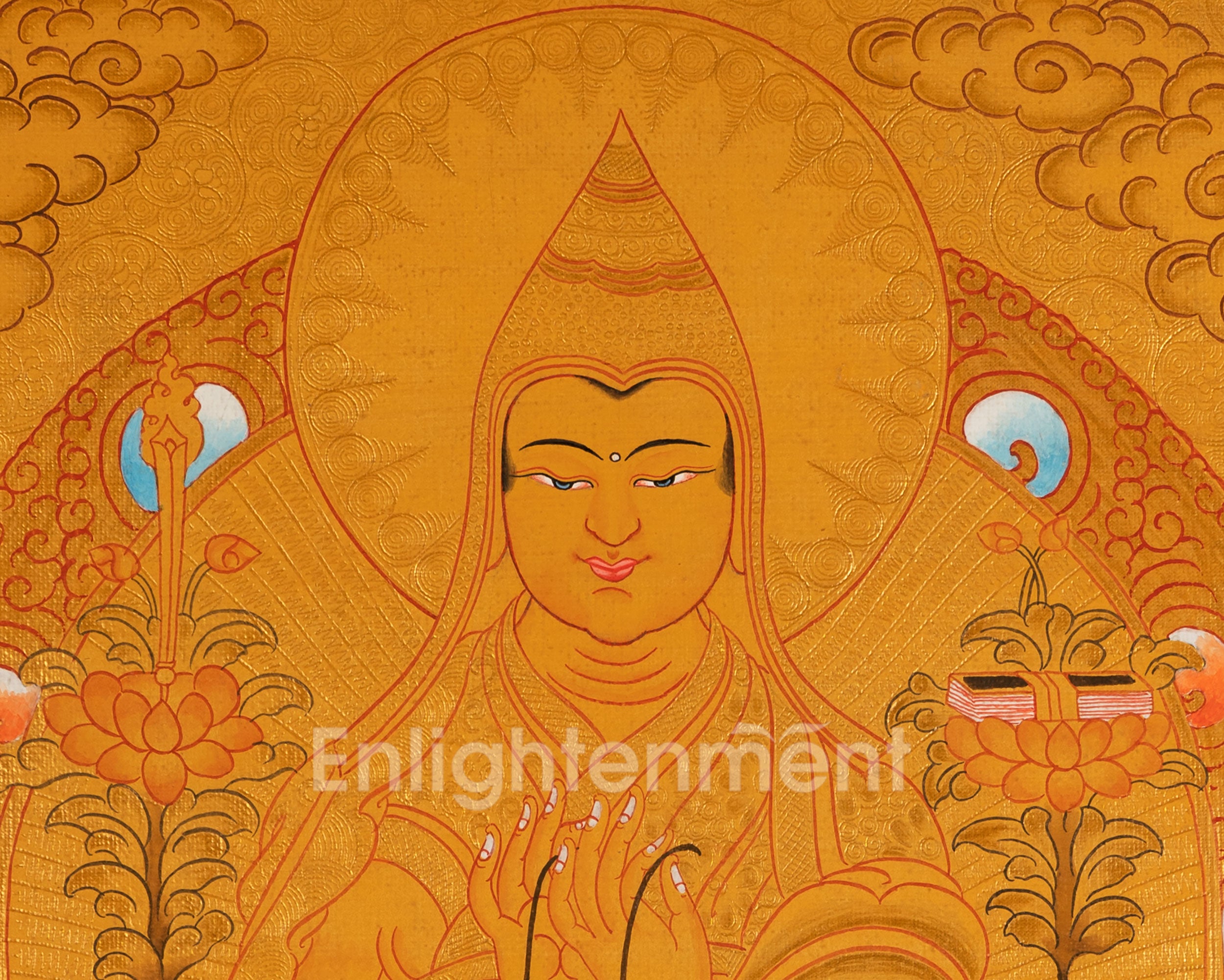 Tsongkhapa Thangka | Tibetan Buddhist Artwork | Wall Decors