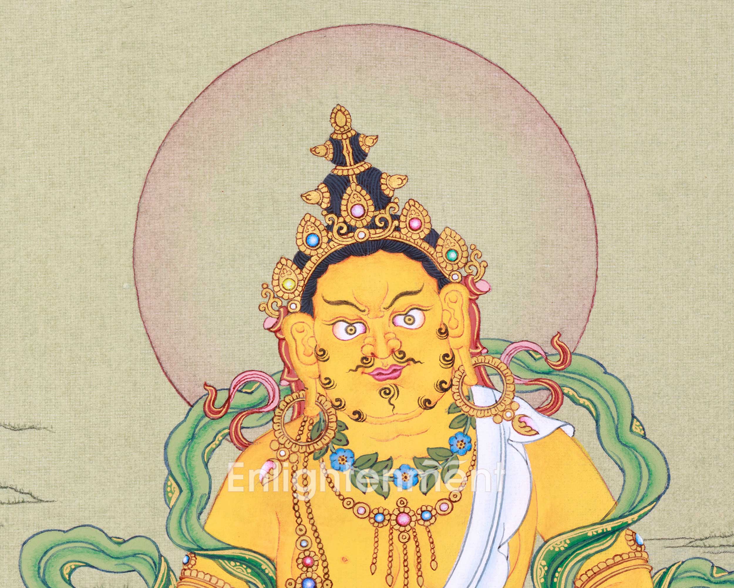 Wealth Deity Jambala Thangka for Prosperity