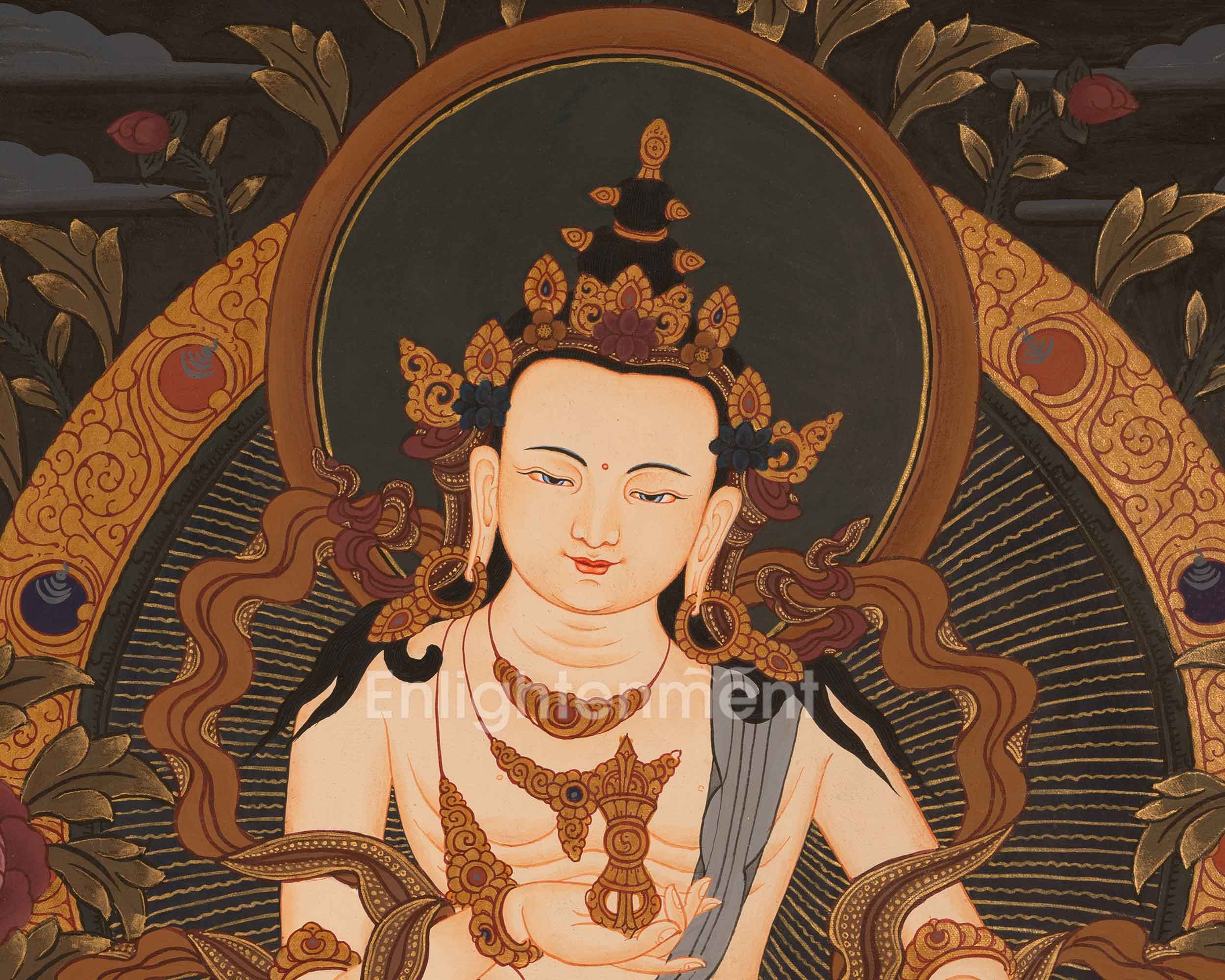 Handmade Vajrasattva Artwork | Symbolizing the Indestructible Power and Wisdom