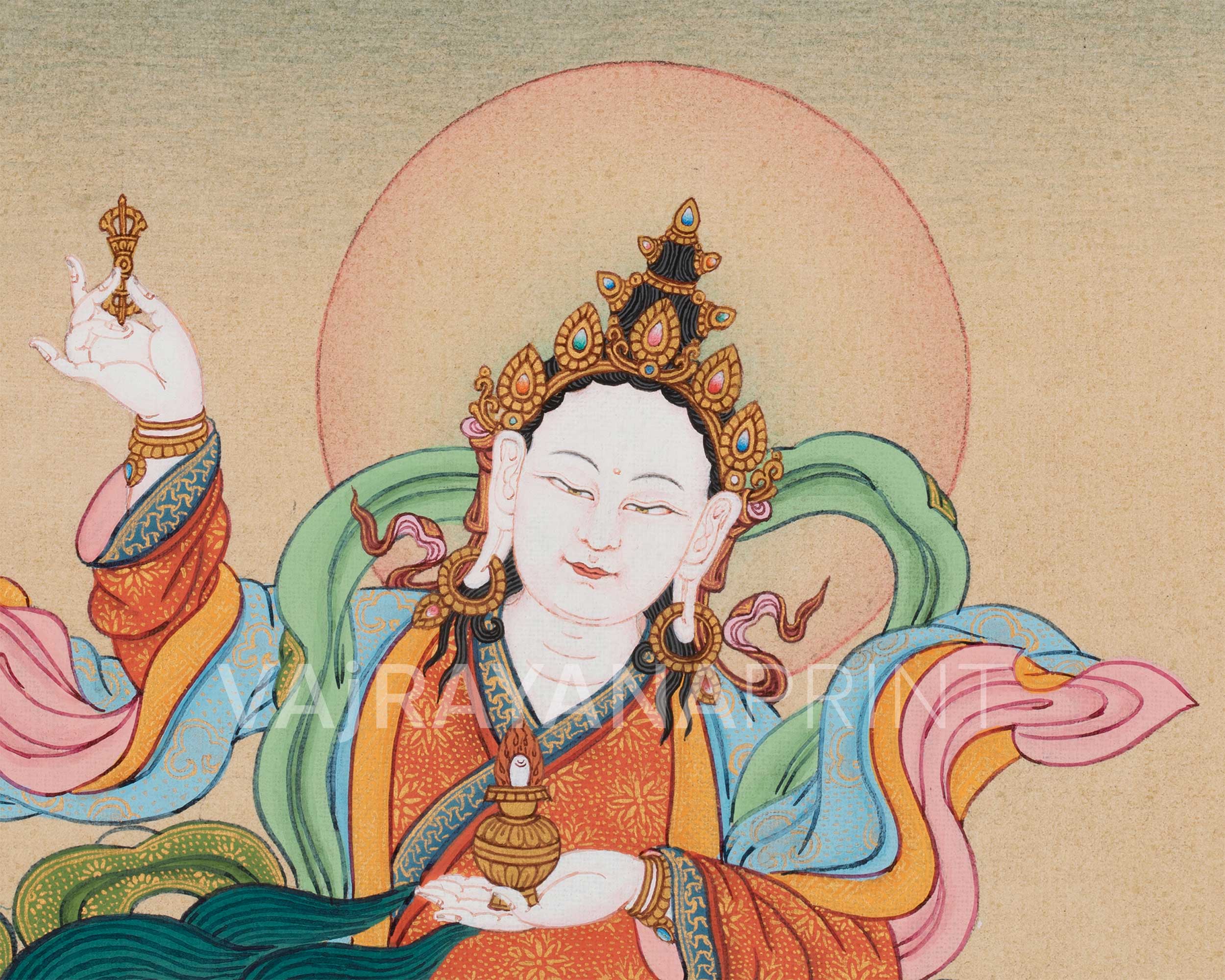Tsheringma Canvas Print | Buddhist Goddess of Long Life