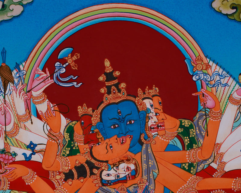 Chakrasambhara Thangka | Wisdom and Enlightenment Painting