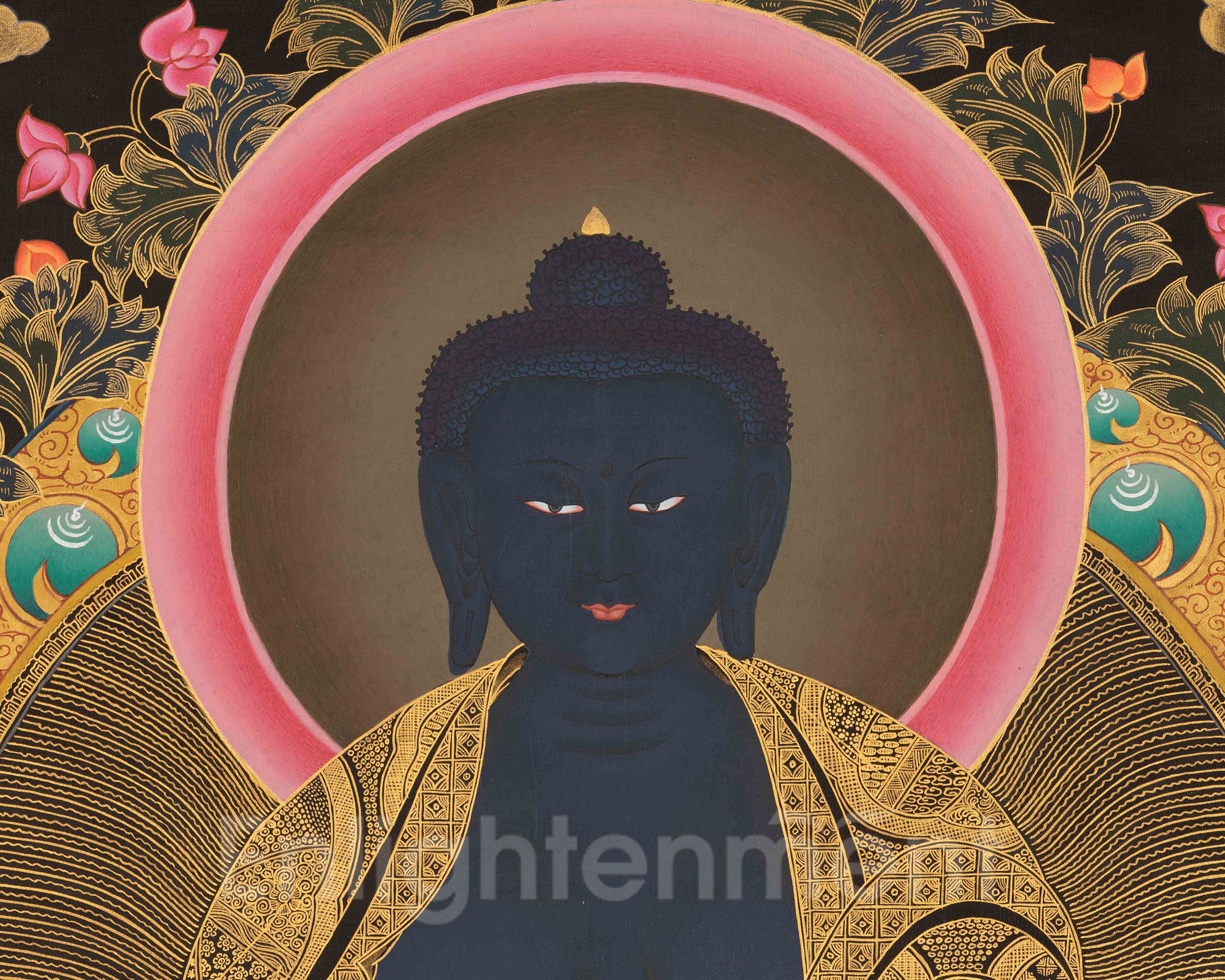 Blue Medicine Buddha Artwork | Spiritual Symbol of Healing Energy