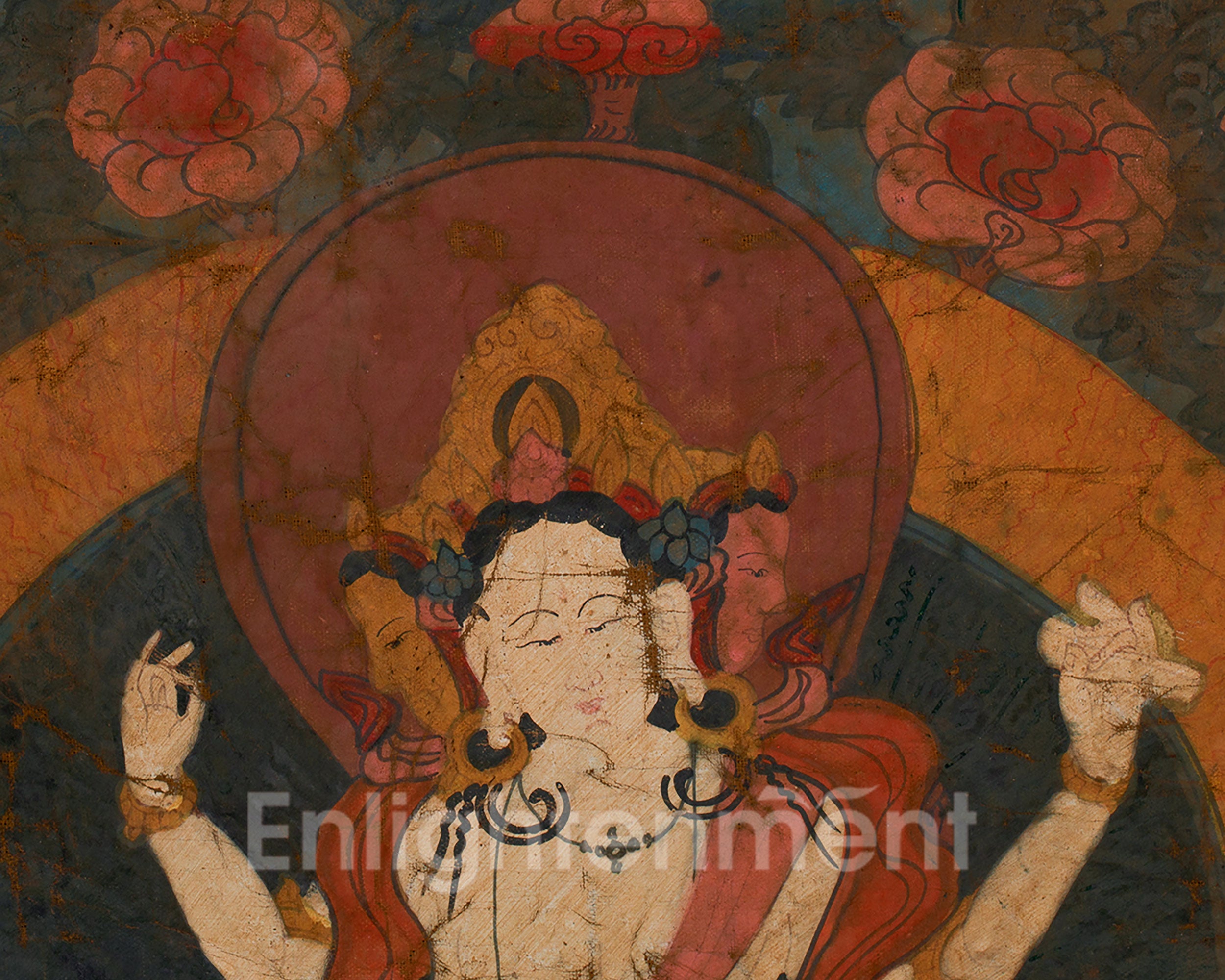 Vintage Namgyalma Thangka | Hand-Painted Ushnisha Vijaya Thangka