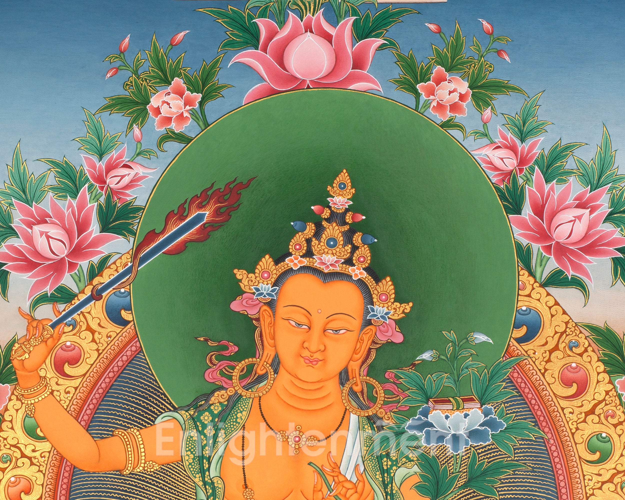 Arya Bodhisattva Manjushri Thangka | Eri Artistry