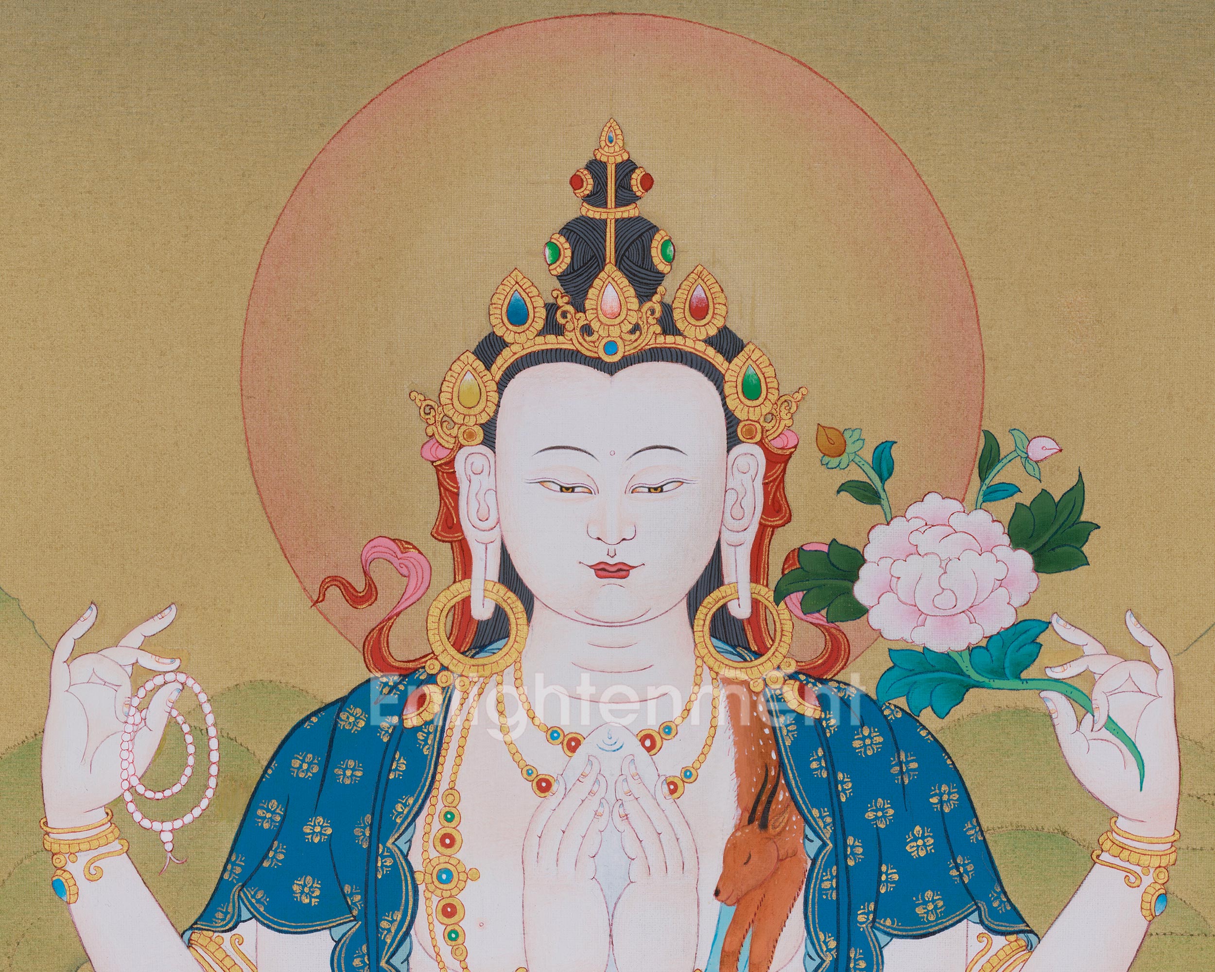 Himalayan Four-Armed Chenrezig Art | The God Of Universal Compassion