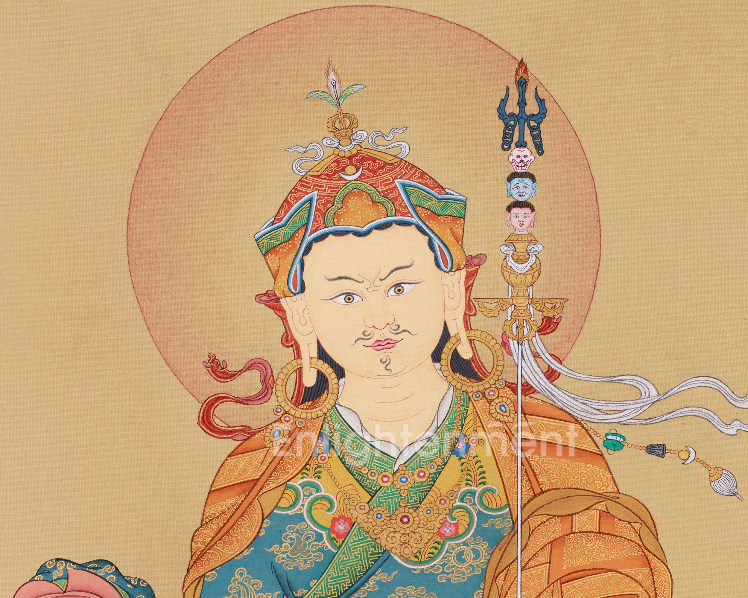 Guru Rinpoche, The Second Buddha Thangka | Sacred Art of the Spiritual Master Who Transformed Tibet