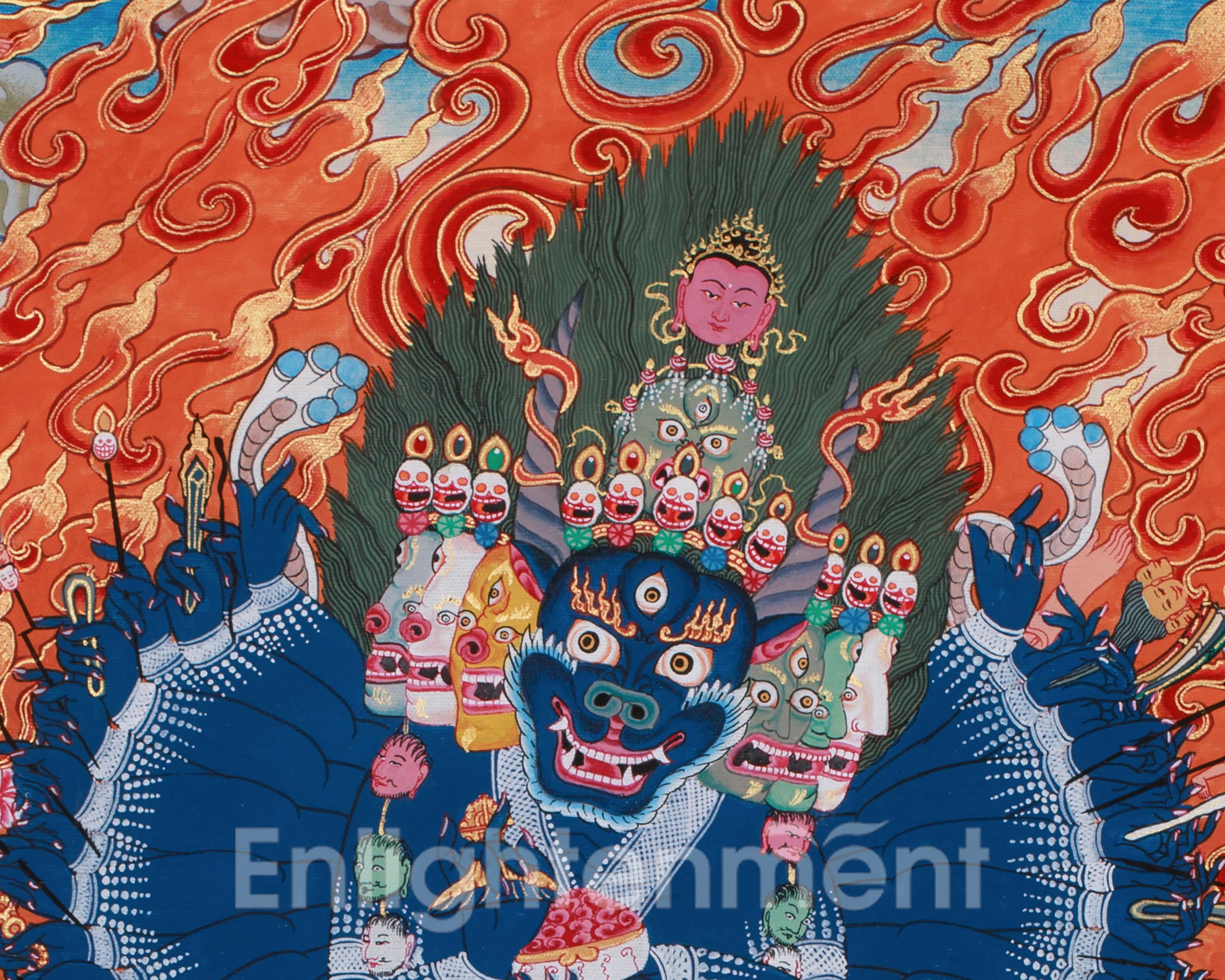Fierce Yamantaka Thangka | Conqueror of Death and Ignorance